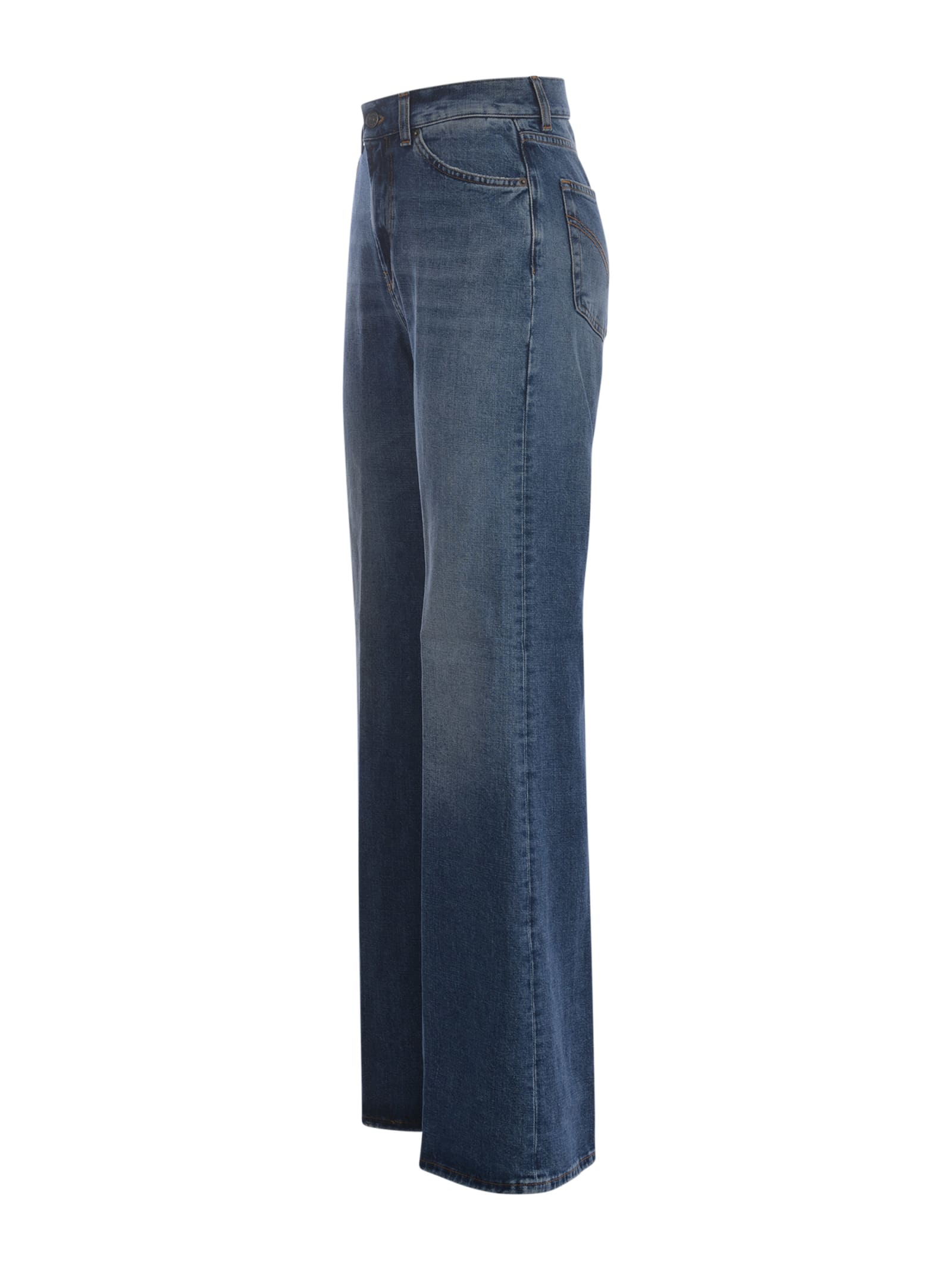Shop Dondup Jeans  Amber In Denim In Denim Chiaro