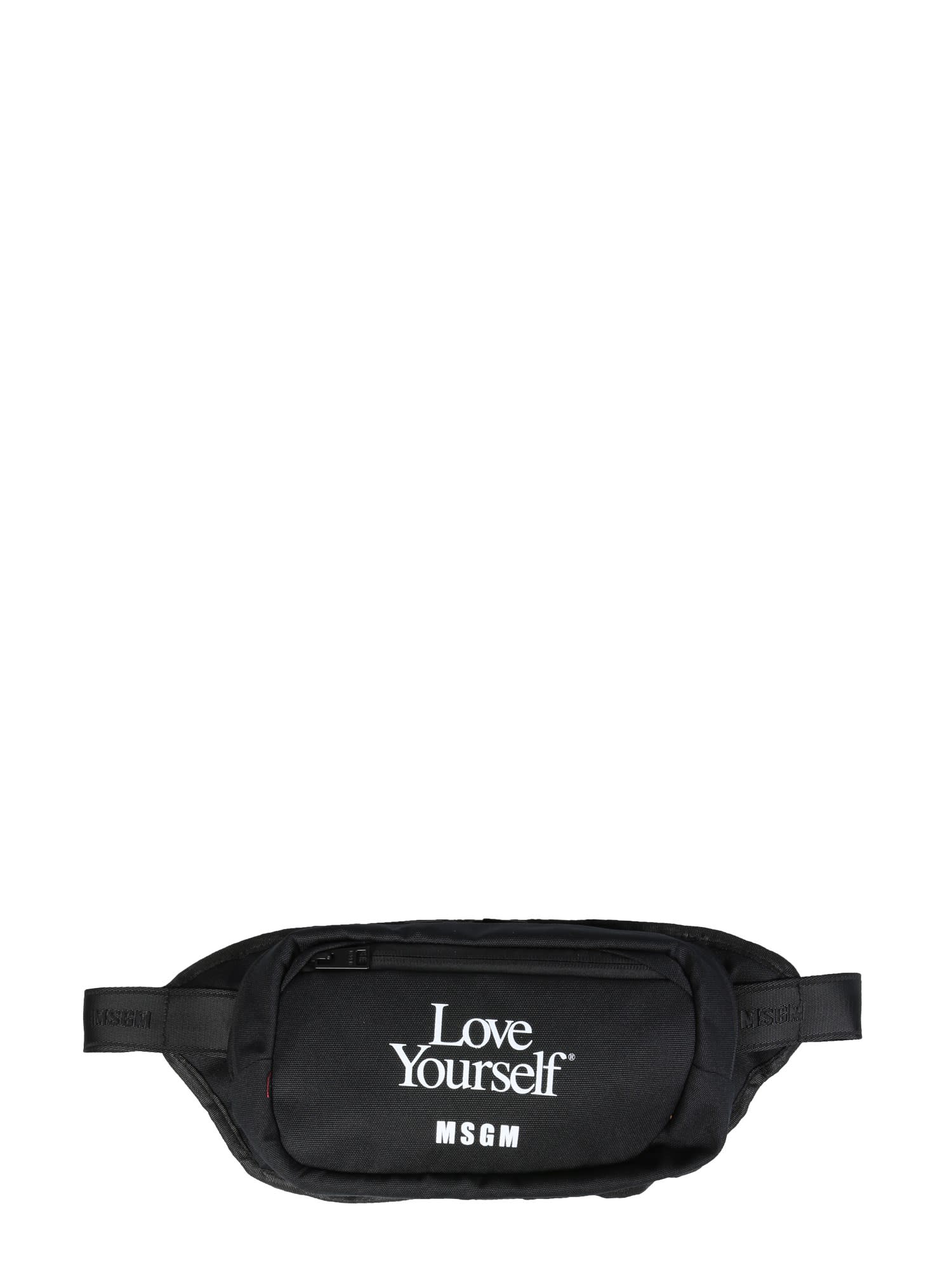 MSGM Love Yourself Print Belt Bag