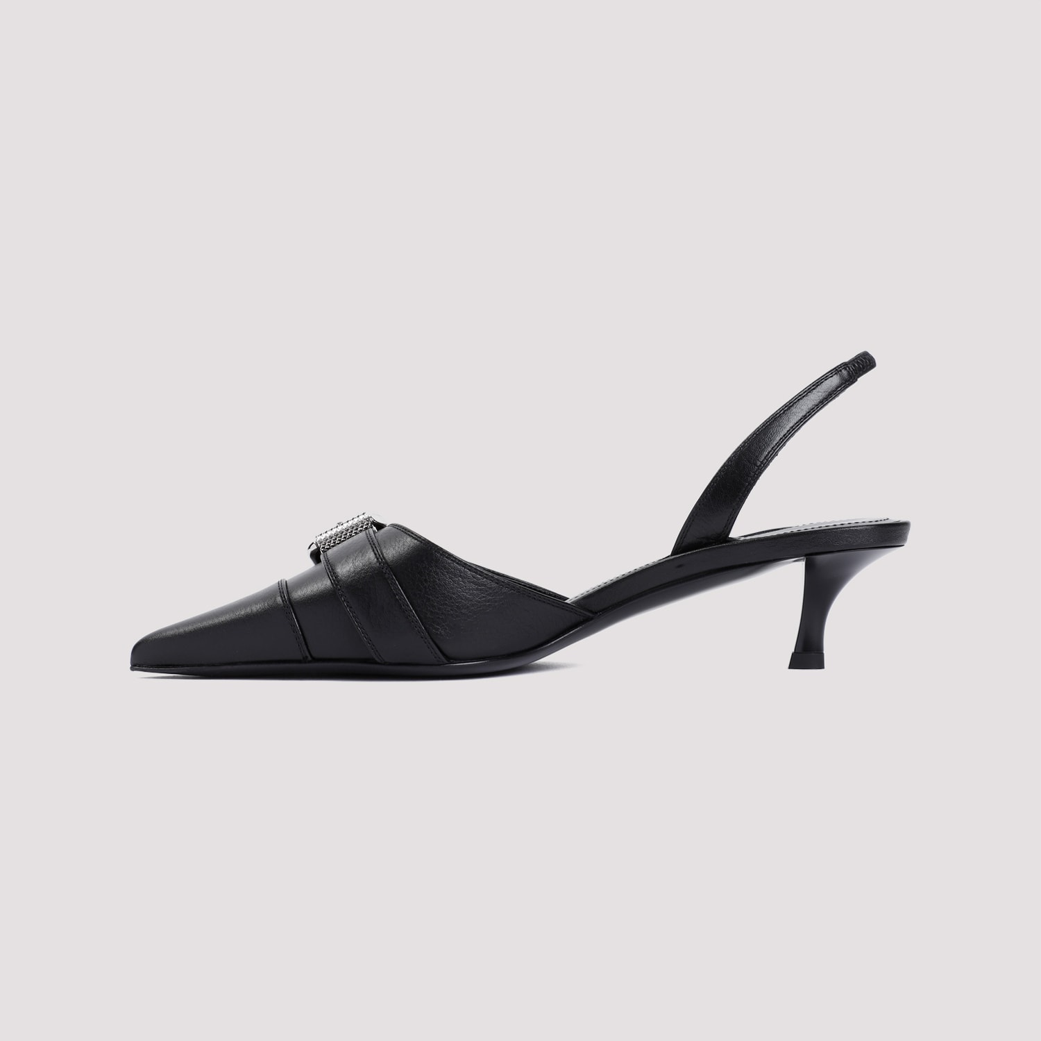 Shop Givenchy Voyou 45mm Slingback Sandals In Black