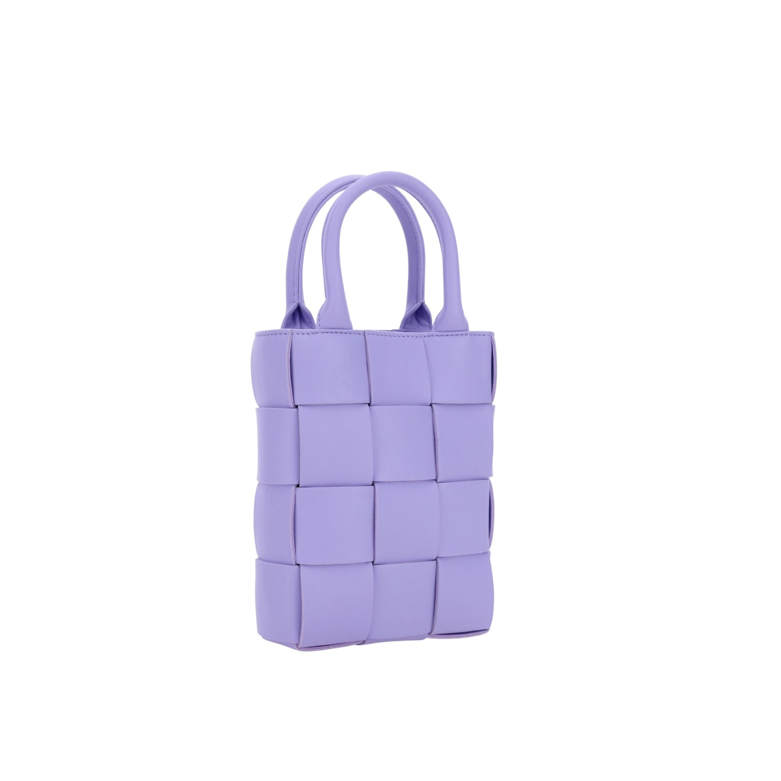 Shop Bottega Veneta Cassette Mini Handbag In Lilac