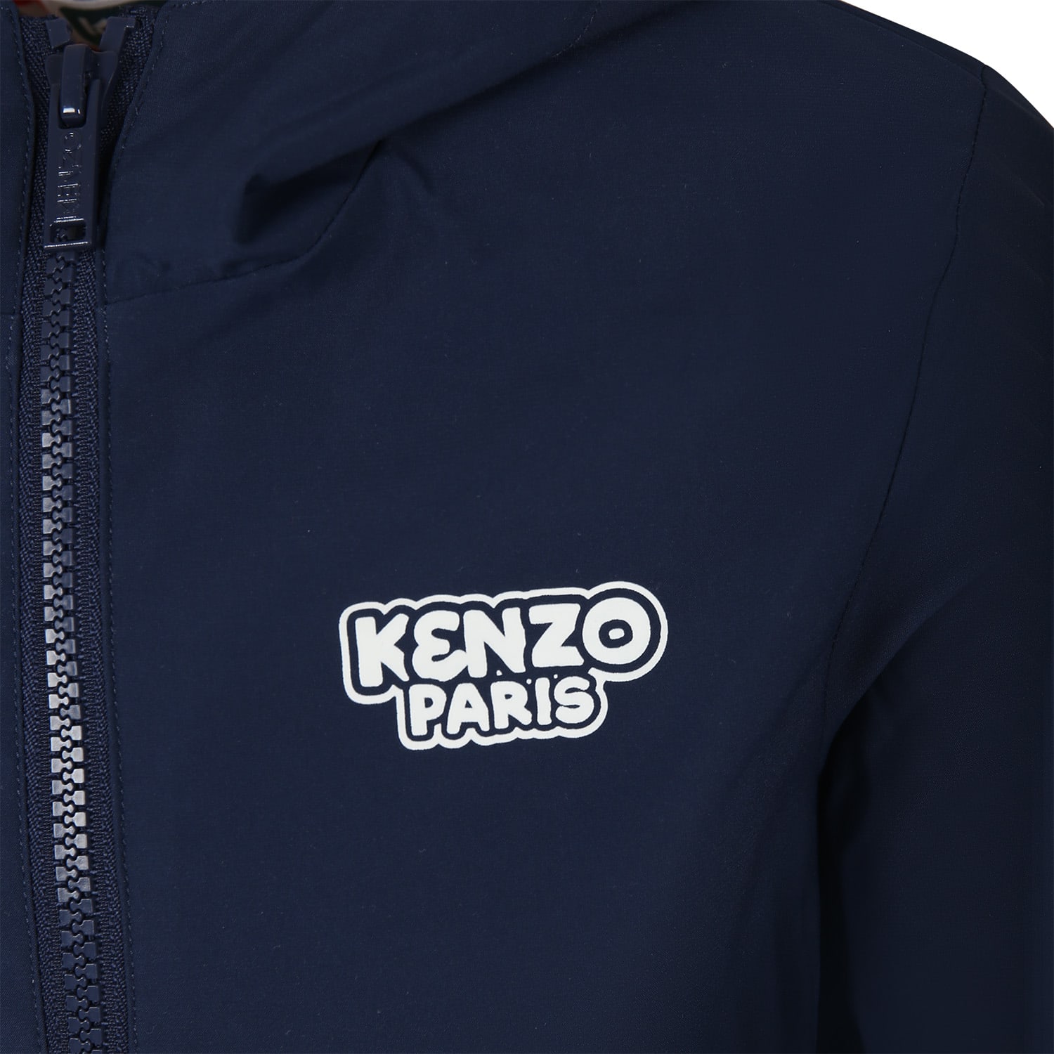 Shop Kenzo Multicolor Windbreaker For Boy With Logo