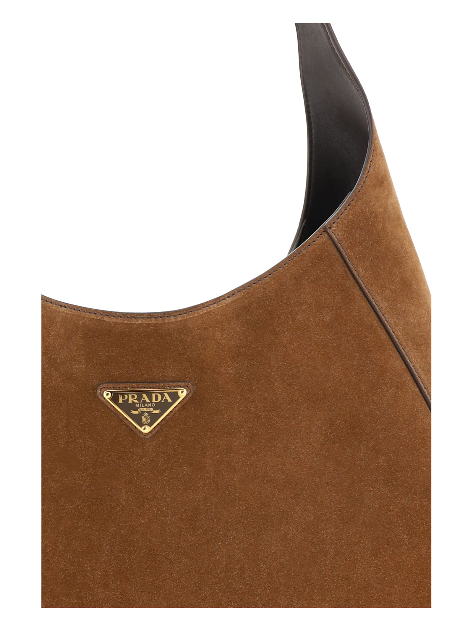 Shop Prada Shoulder Bag In Cacao