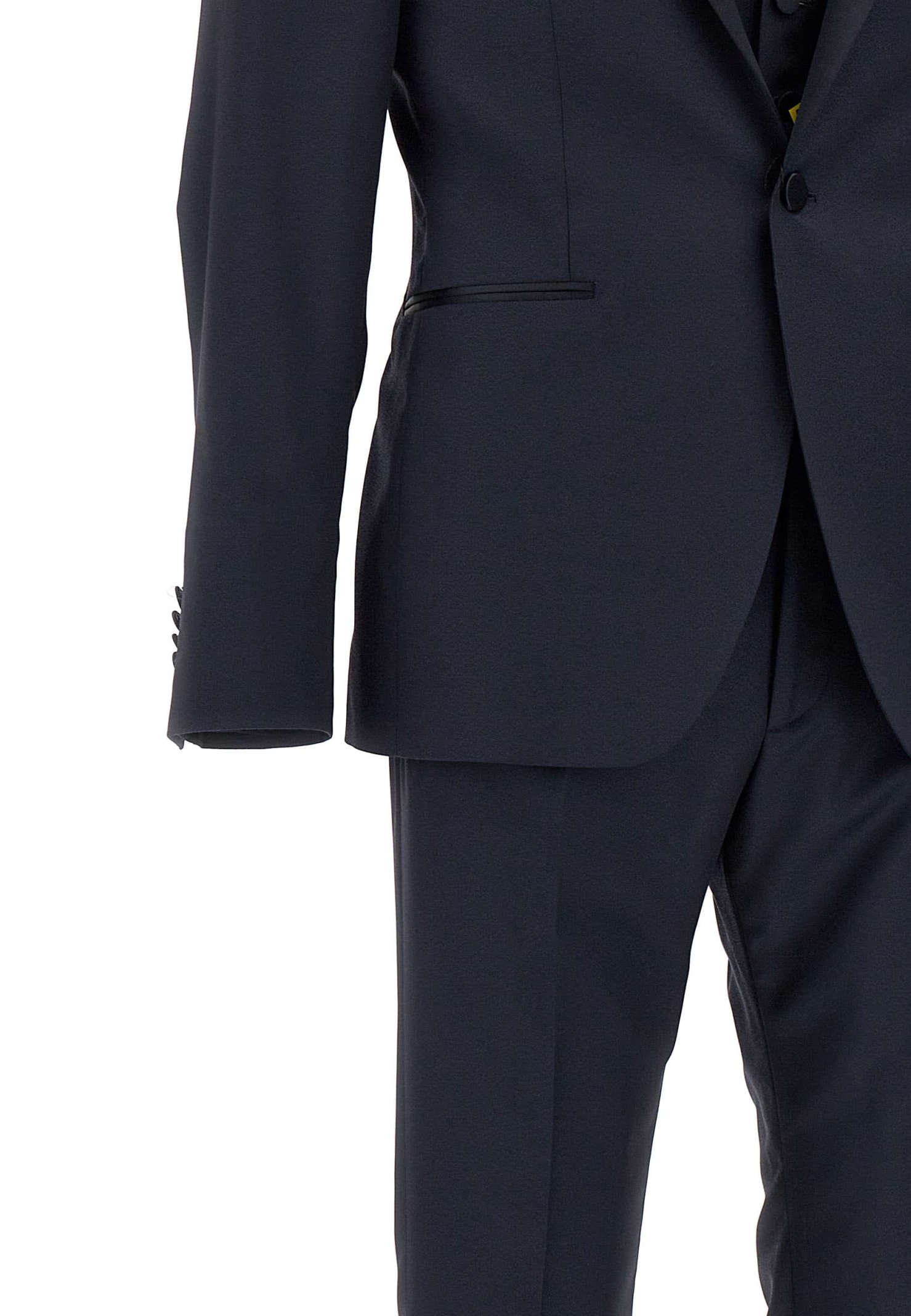 Tagliatore virgin-wool three-piece dinner suit - Black