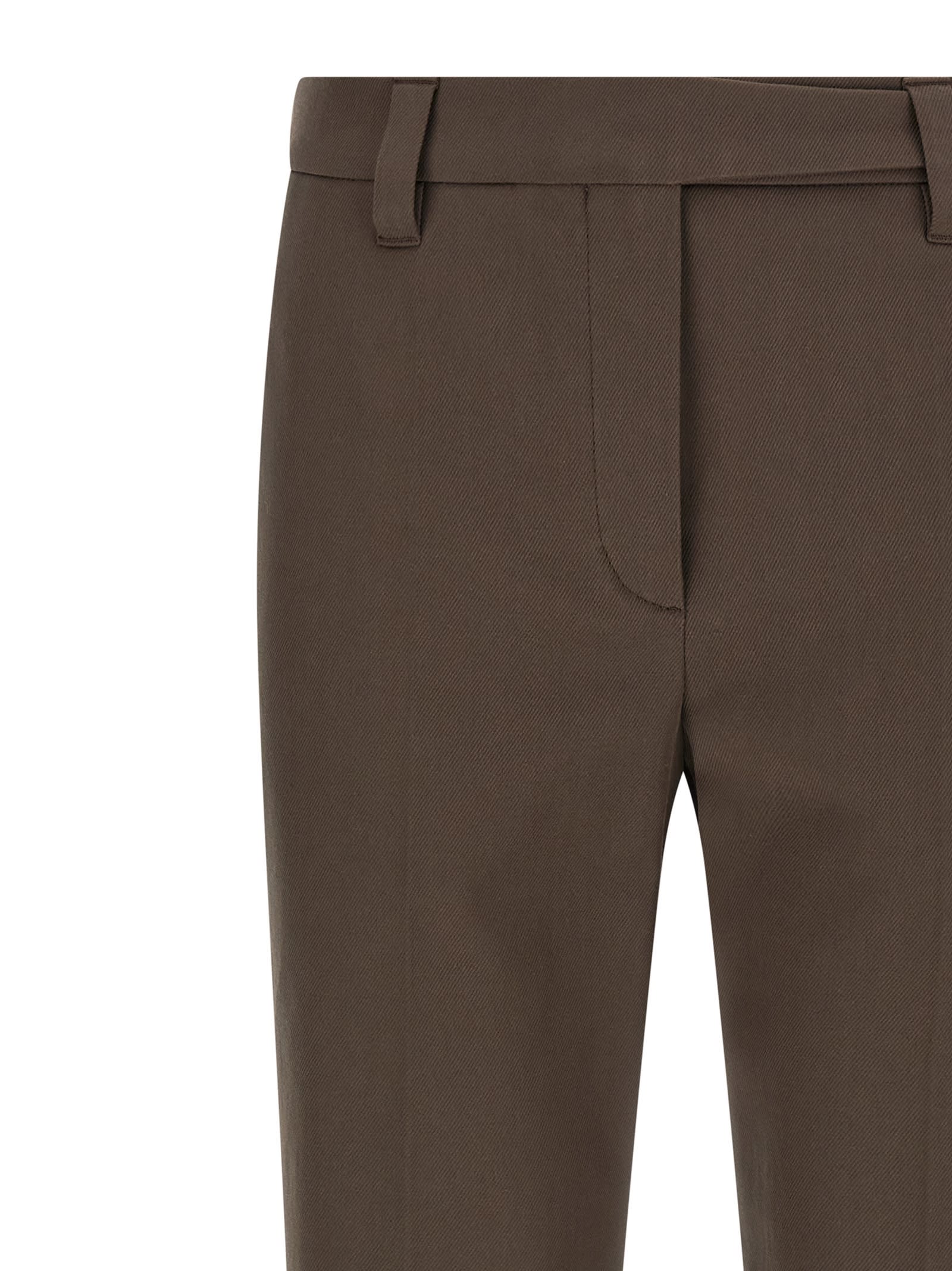 Brunello Cucinelli Pleated-front Trousers In Brown