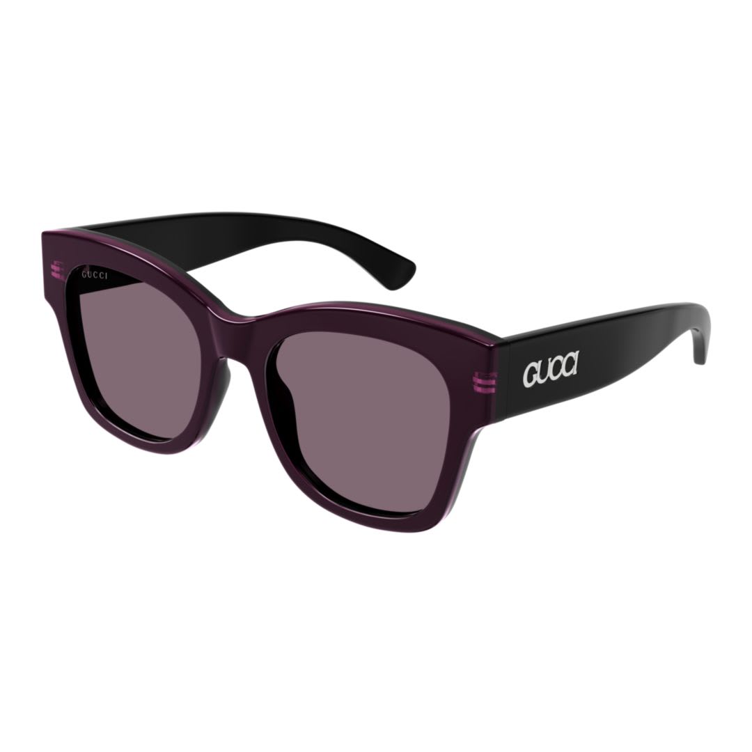 Gucci Gg1789s003 Black Black Violet In Black