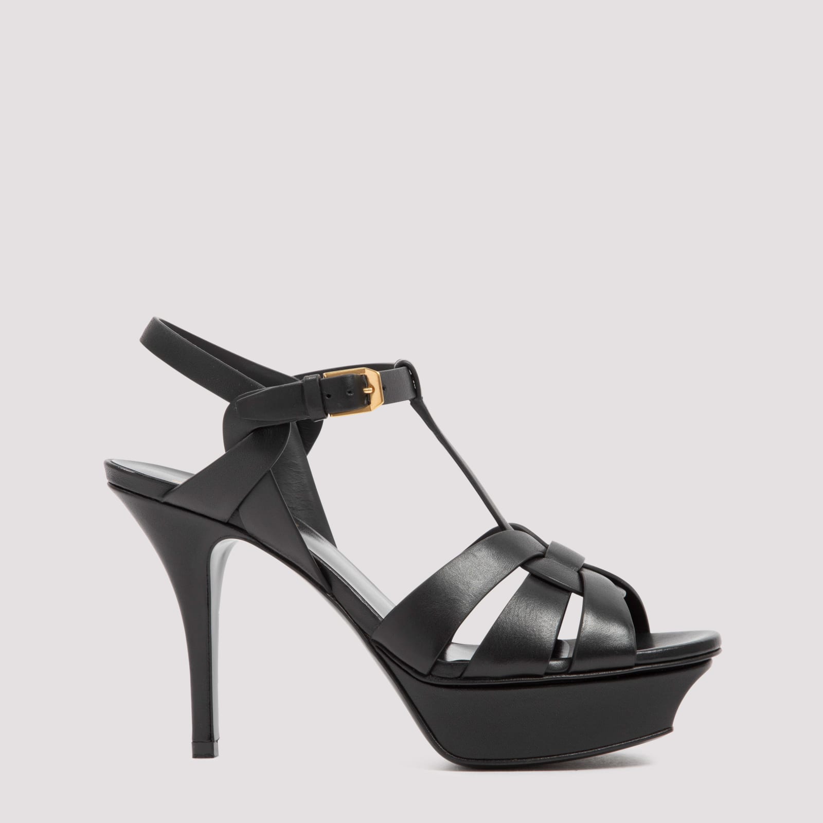 Leather Tribute Sandals - Saint Laurent - Modalova
