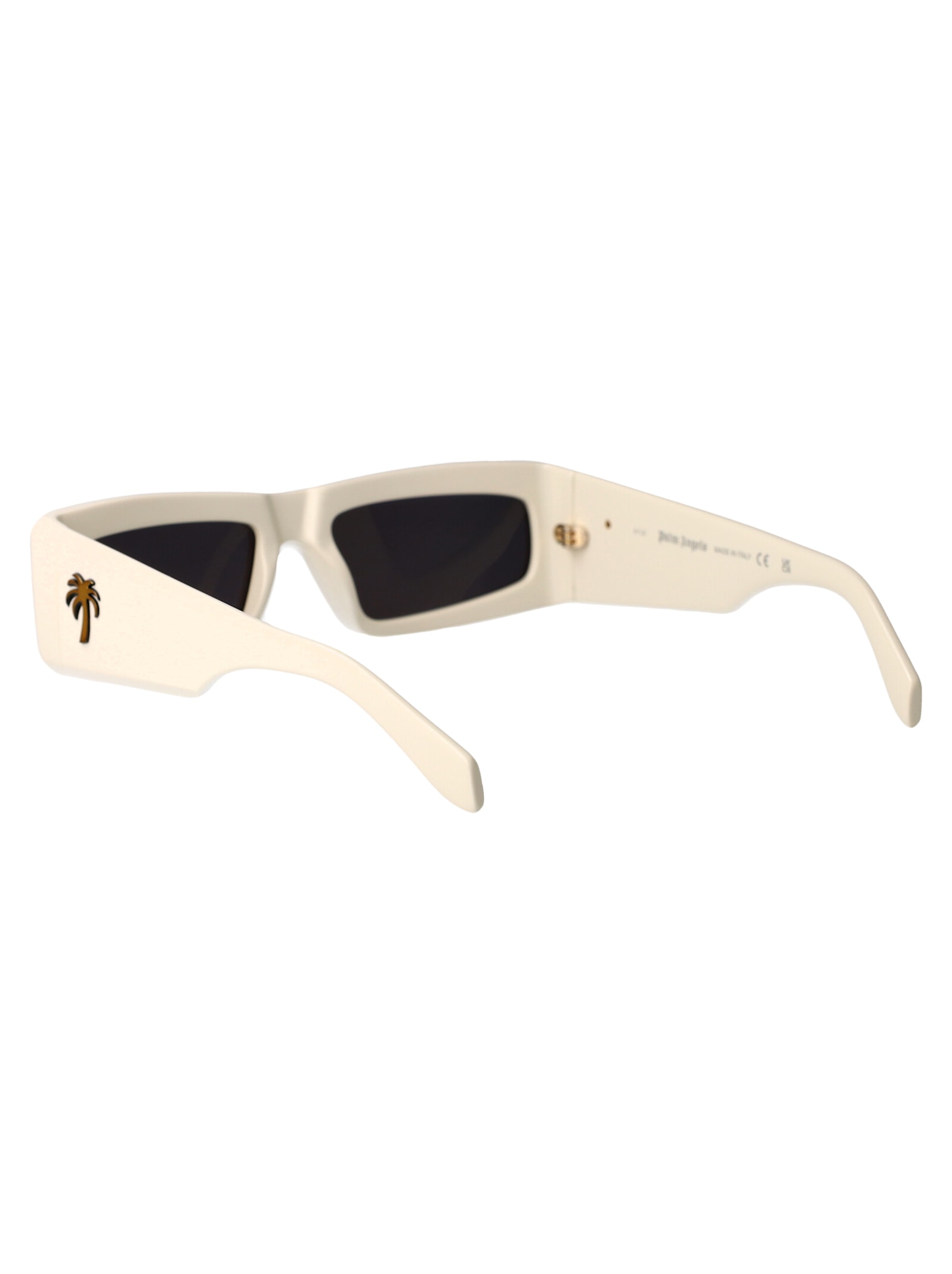 Shop Palm Angels Yreka Sunglasses In 0107 White