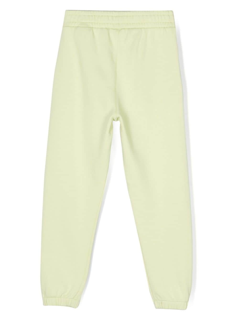 Shop Marcelo Burlon County Of Milan Cotton Sweatpants With Graphic Print In Yellow