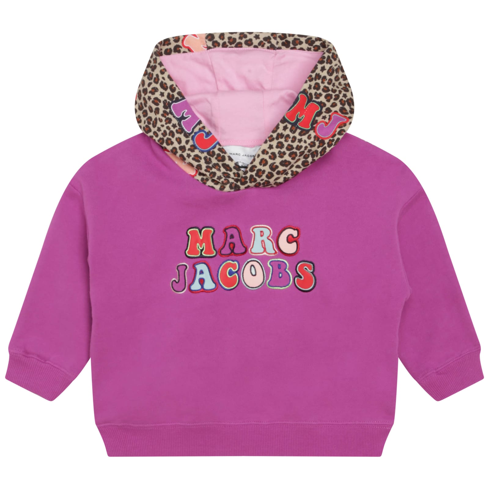 Marc Jacobs Kids' Sweatshirt With Embroidery In Violet