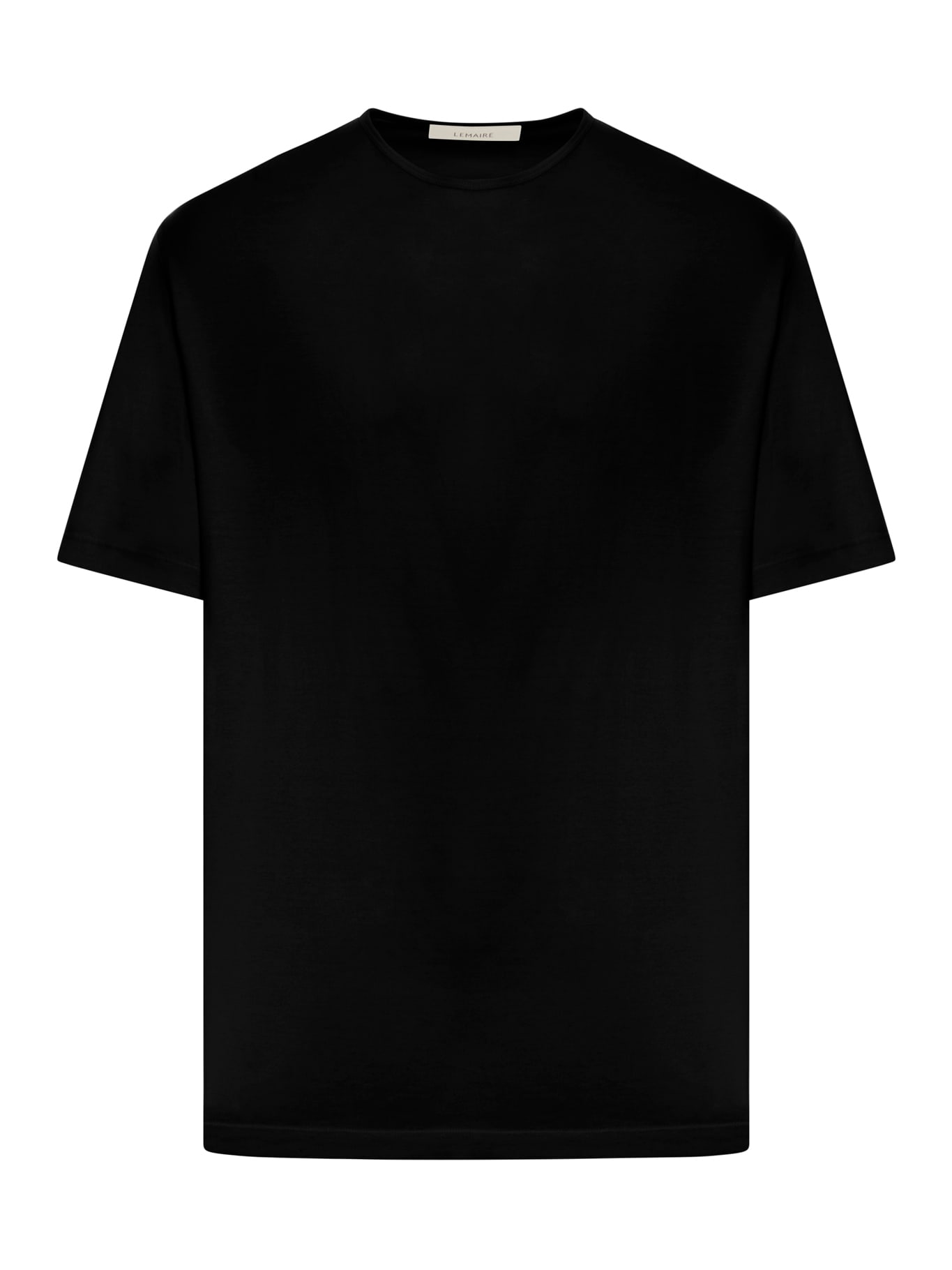 Lemaire Black Relaxed-fit T-shirt In Black