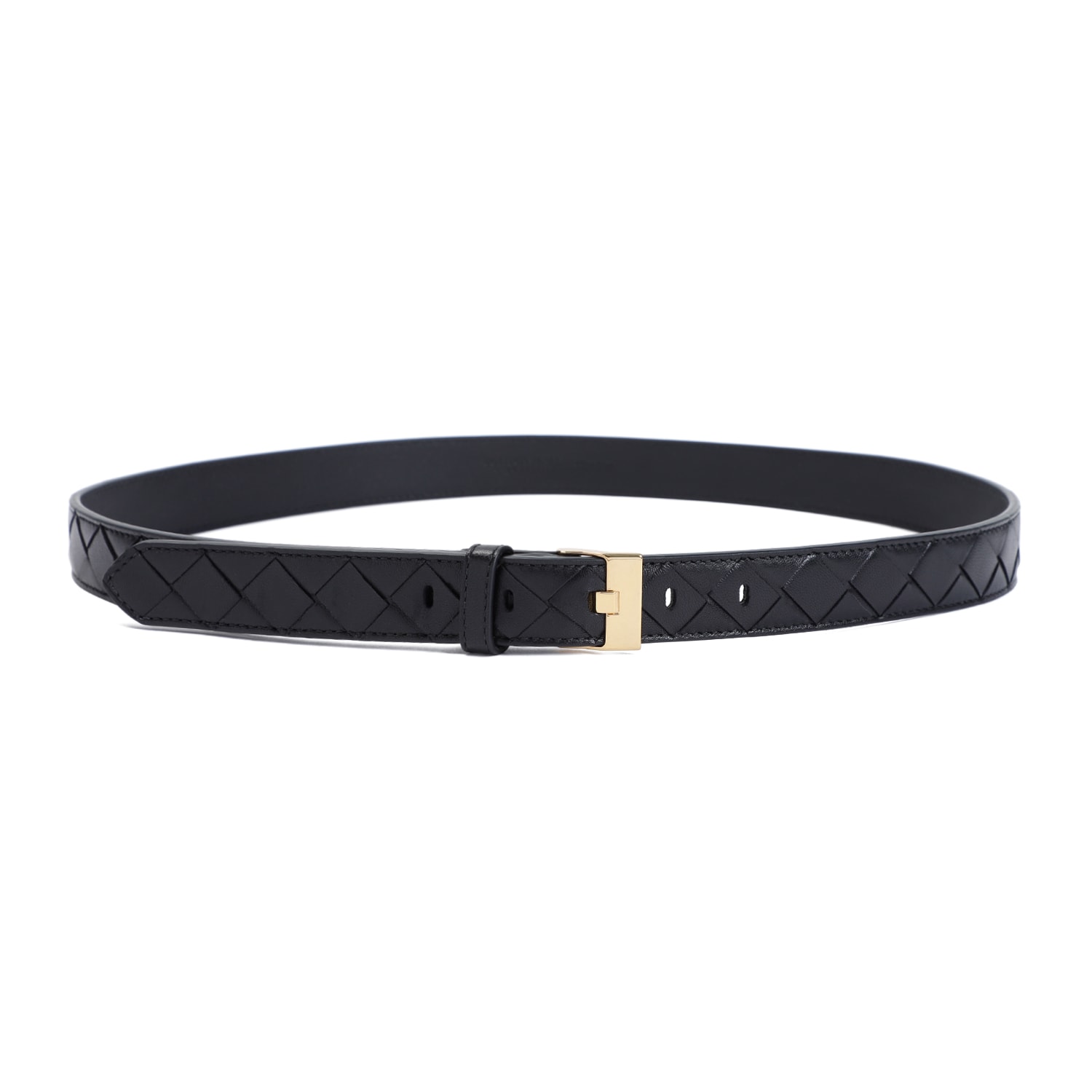 Shop Bottega Veneta Watch Belt In Black