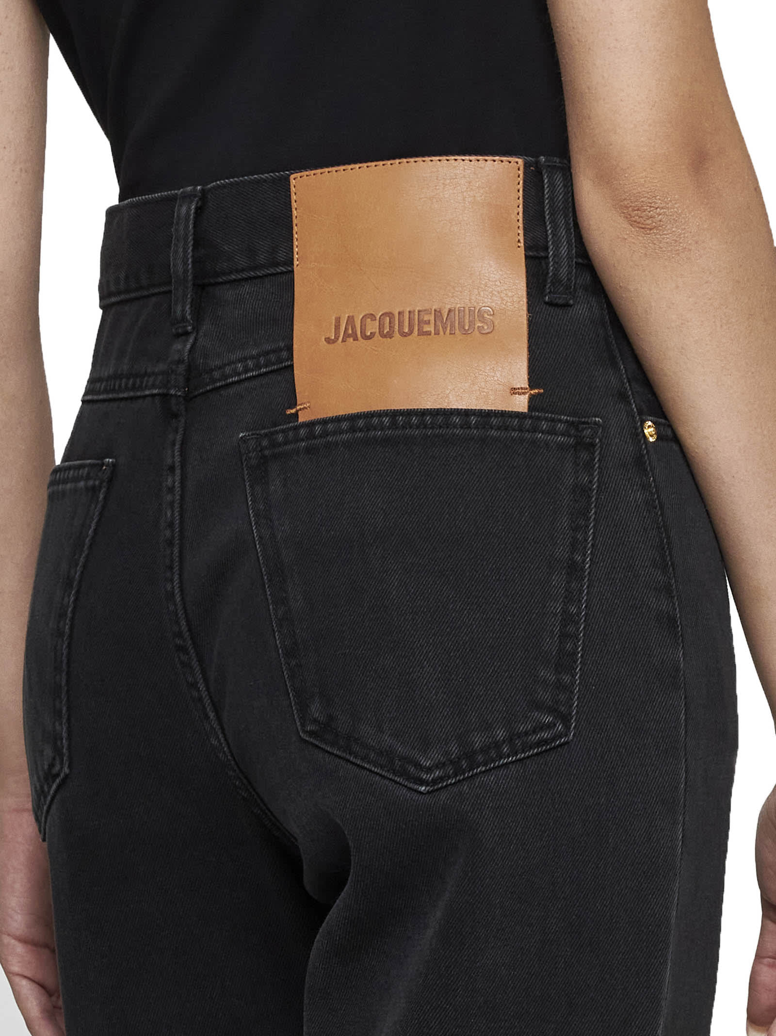 Shop Jacquemus Jeans In Black