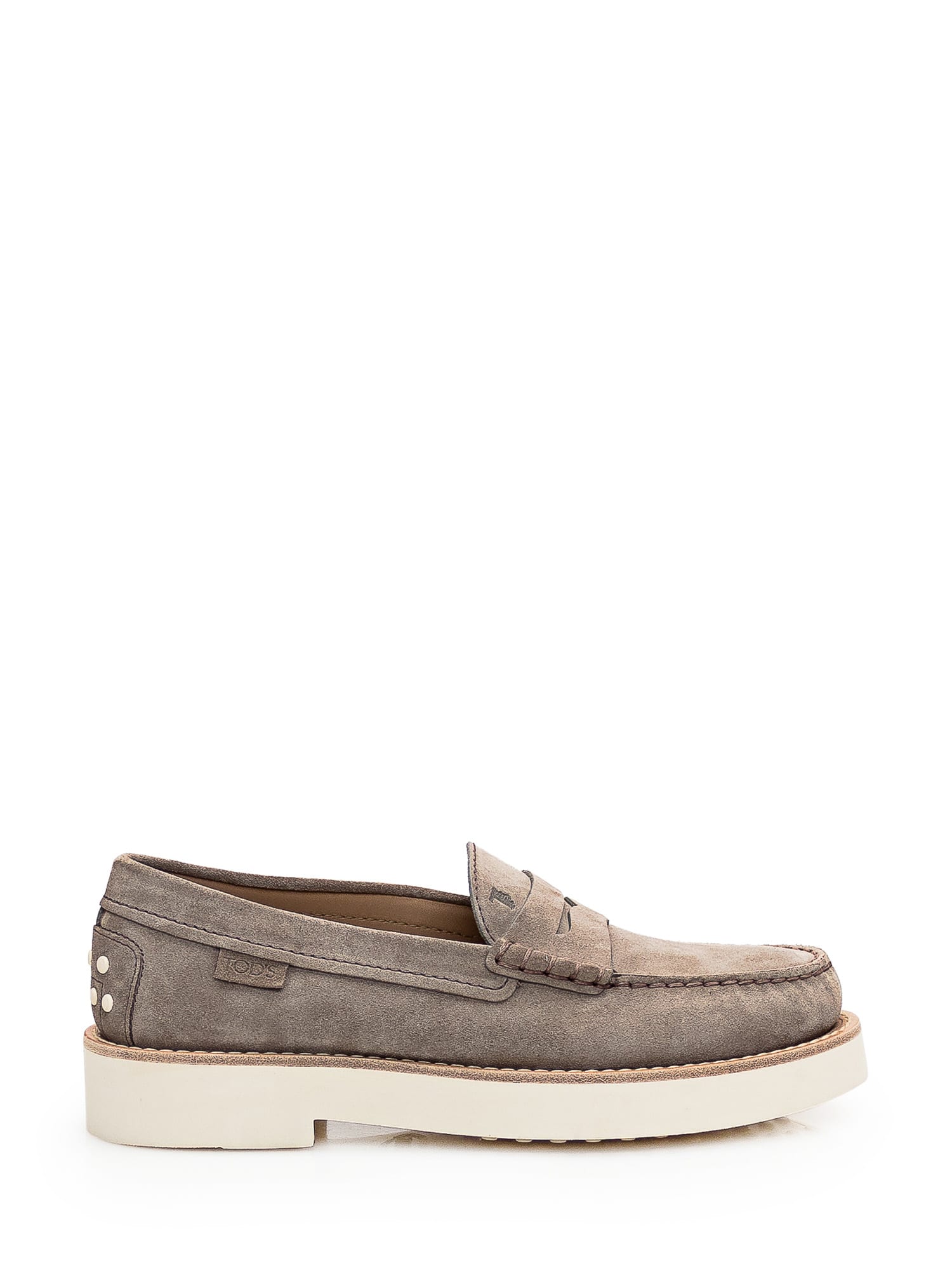 Shop Tod's Leather Loafer In Torba