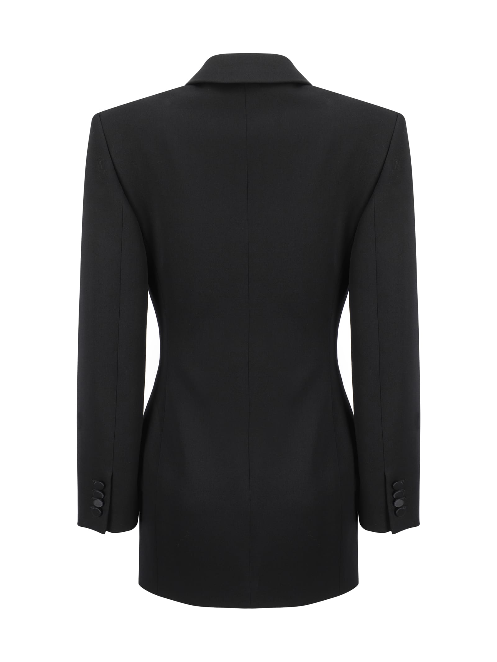 Shop Saint Laurent Blazer Jacket In Noir