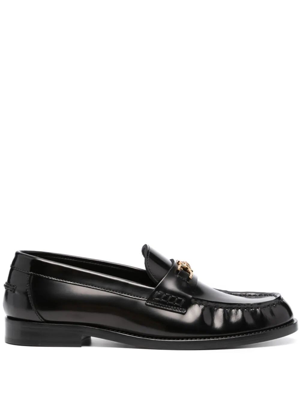 Versace Loafers T.25 Calf Leather In V Black  Gold