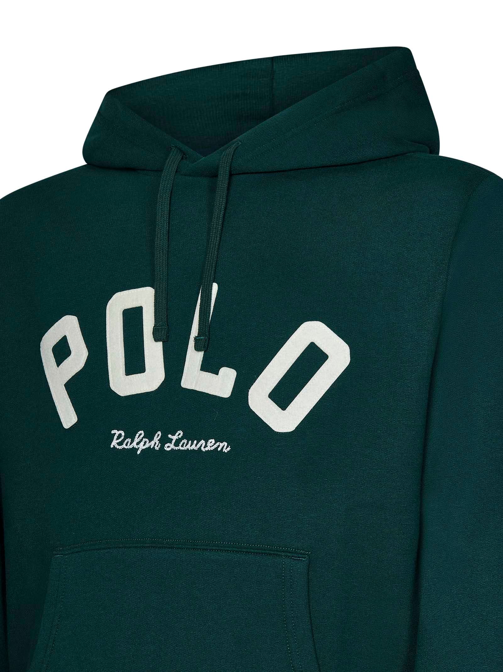 Shop Polo Ralph Lauren The Rl Sweatshirt In Green