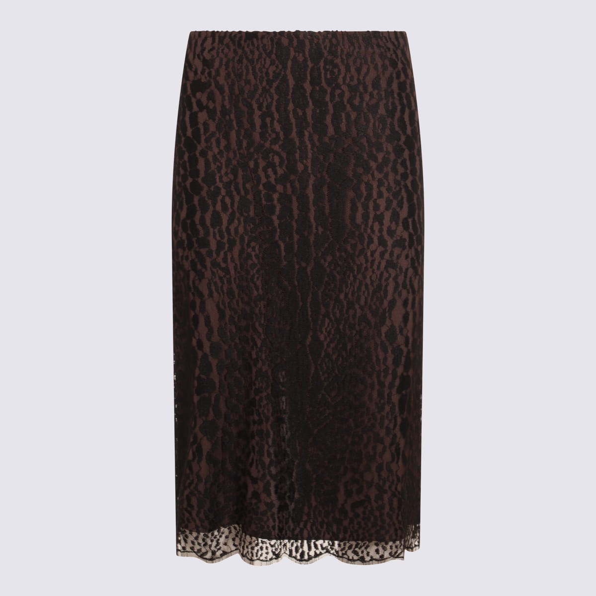 Tom Ford Black And Brown Skirt In Multi