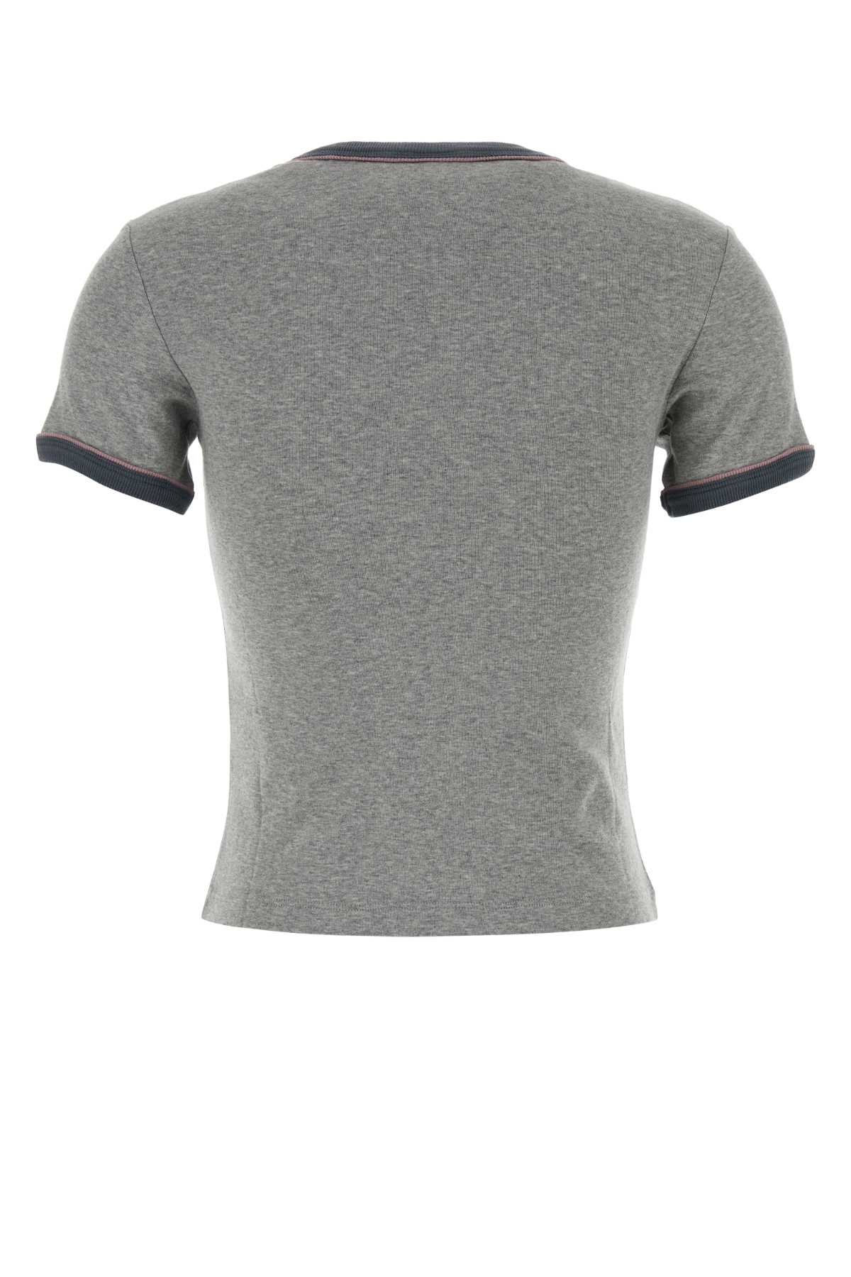 Chloé Baby Fit Logo T-shirt In Cotton Jersey In Gray