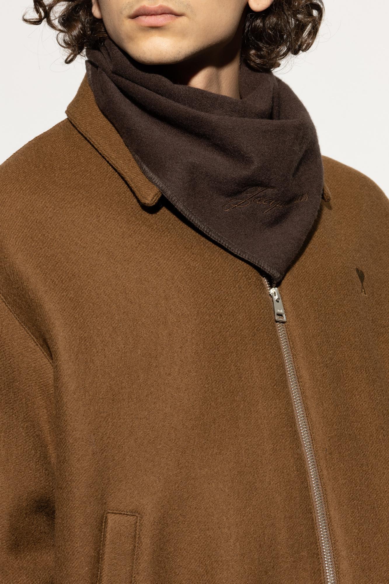 Jacquemus Cashmere Scarf In Brown