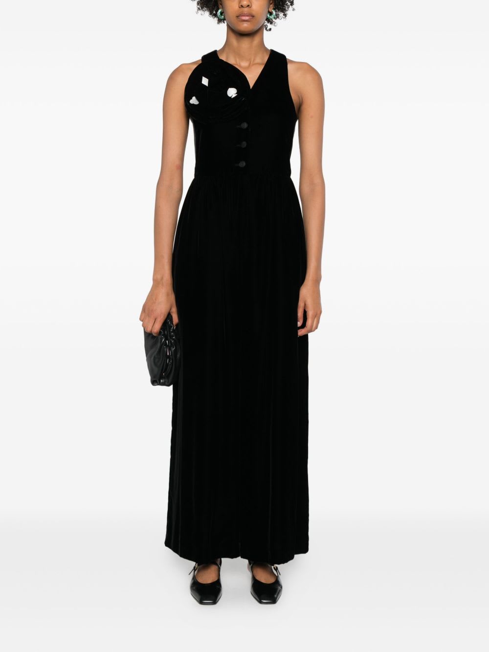 Emporio Armani Midi Dress In Black
