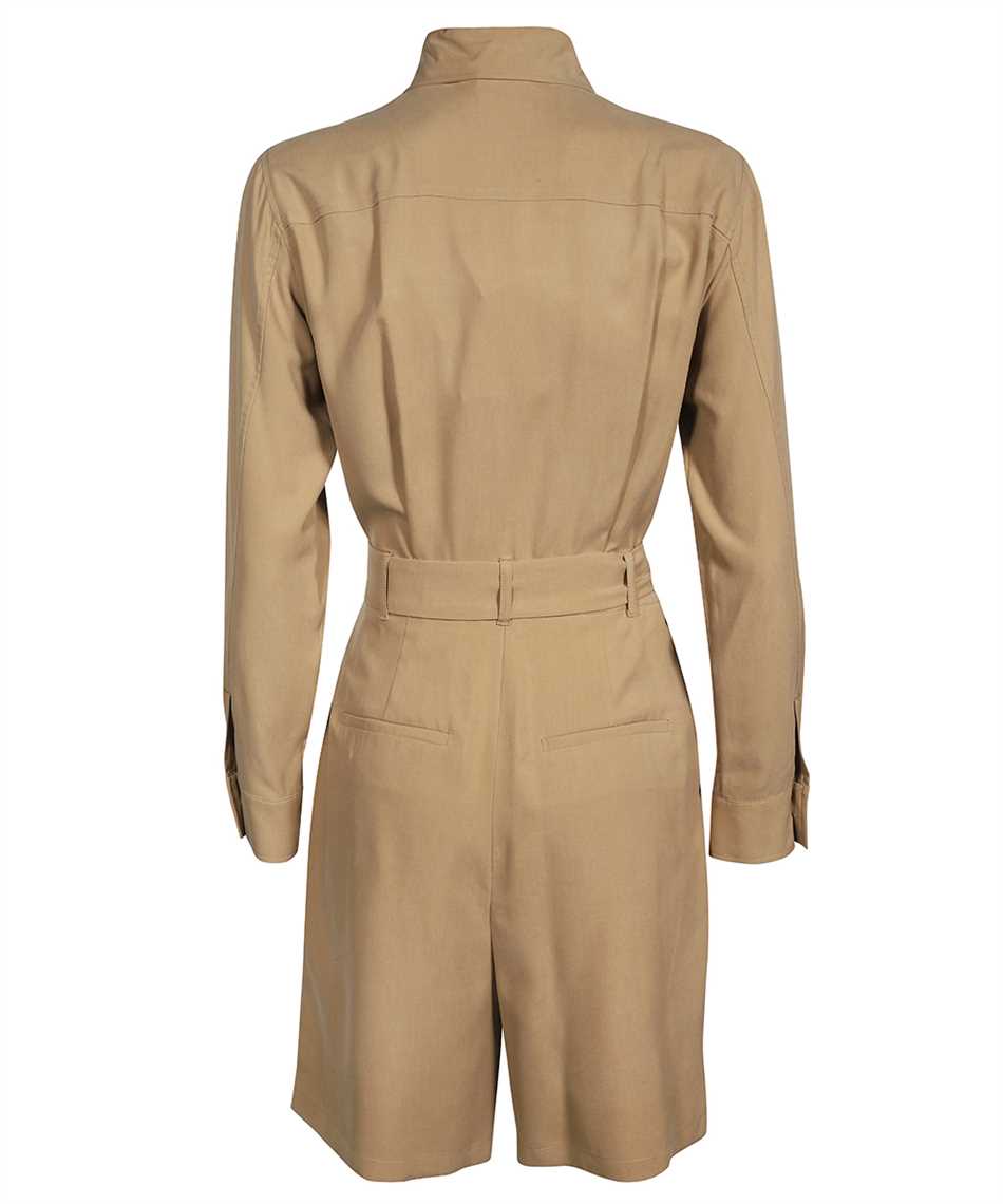 Shop Max Mara Madre Short Jumpsuit In Beige