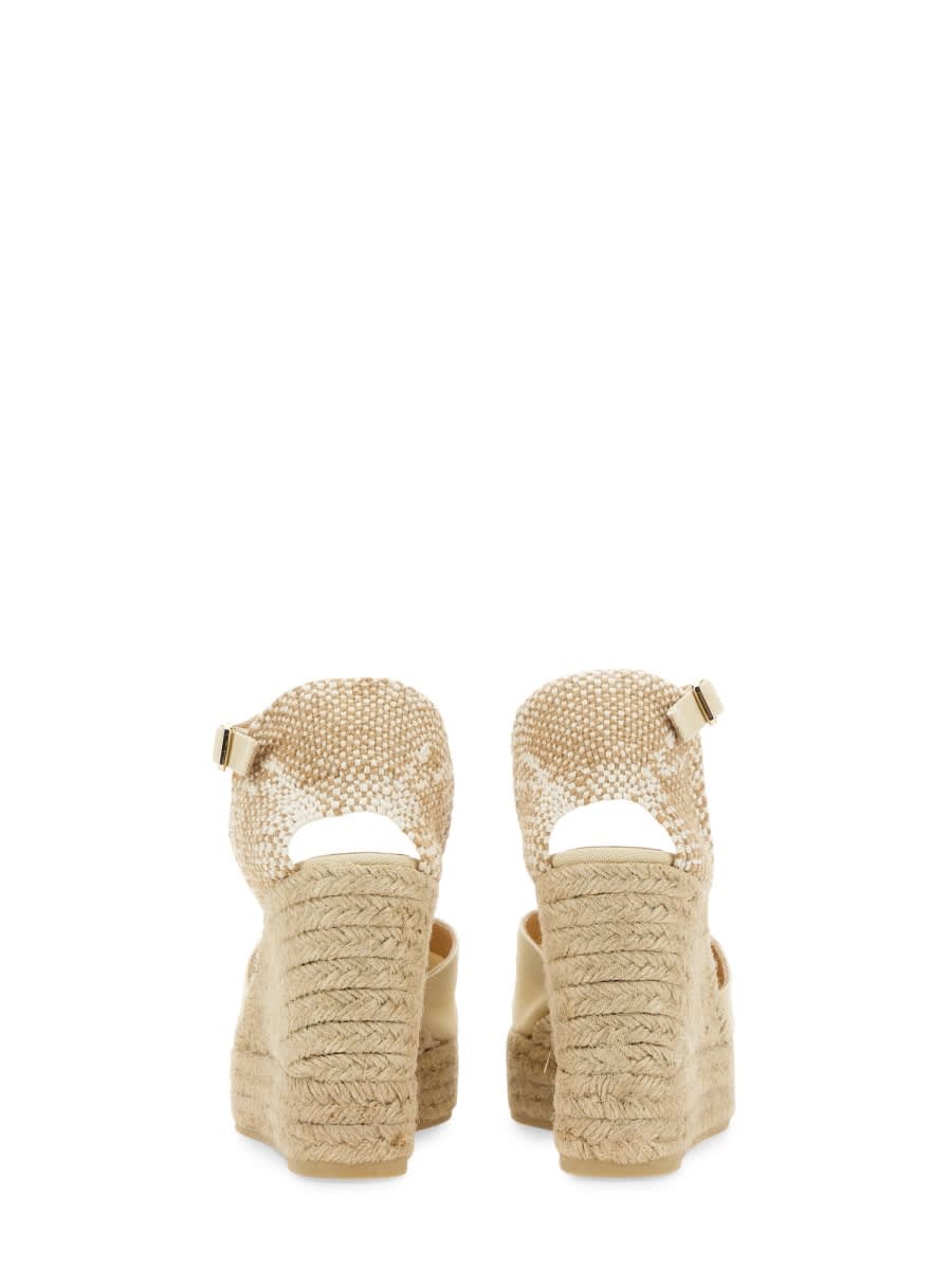 Castaã±er 60mm Carol Wedge In Ivory