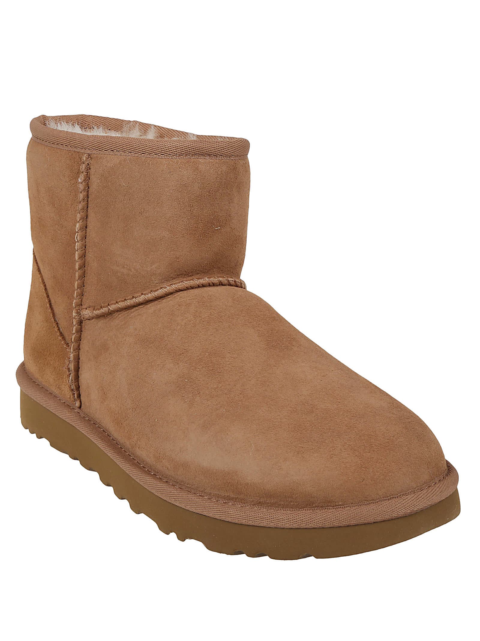 Ugg Mini Classic Ii Suede Ankle Boots In Brown