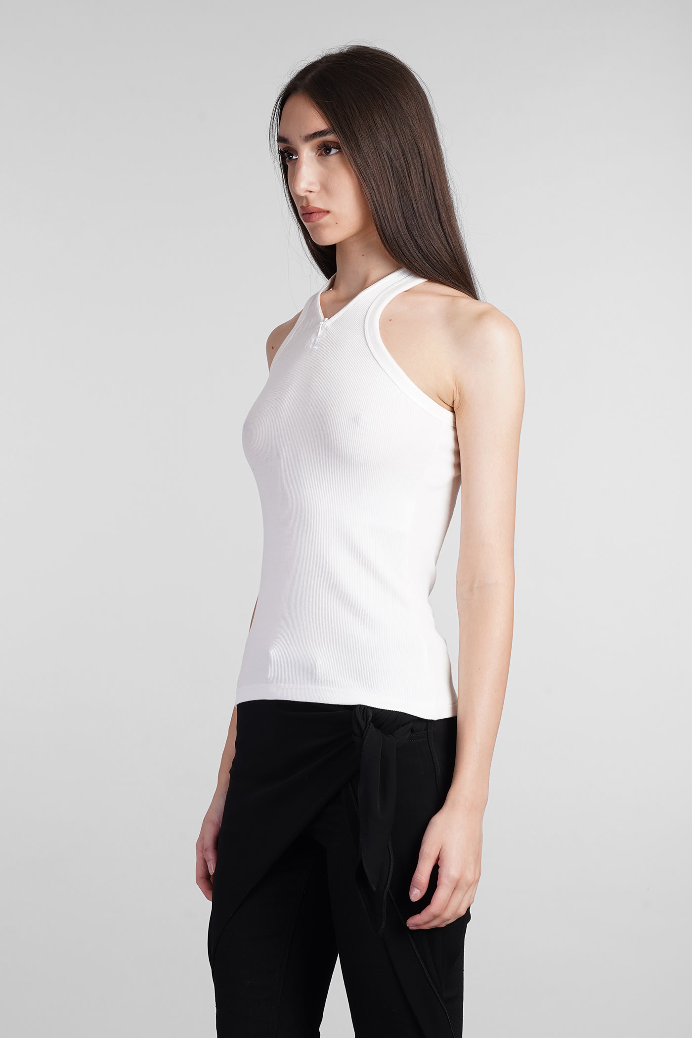 Shop Courrèges Topwear In White Cotton