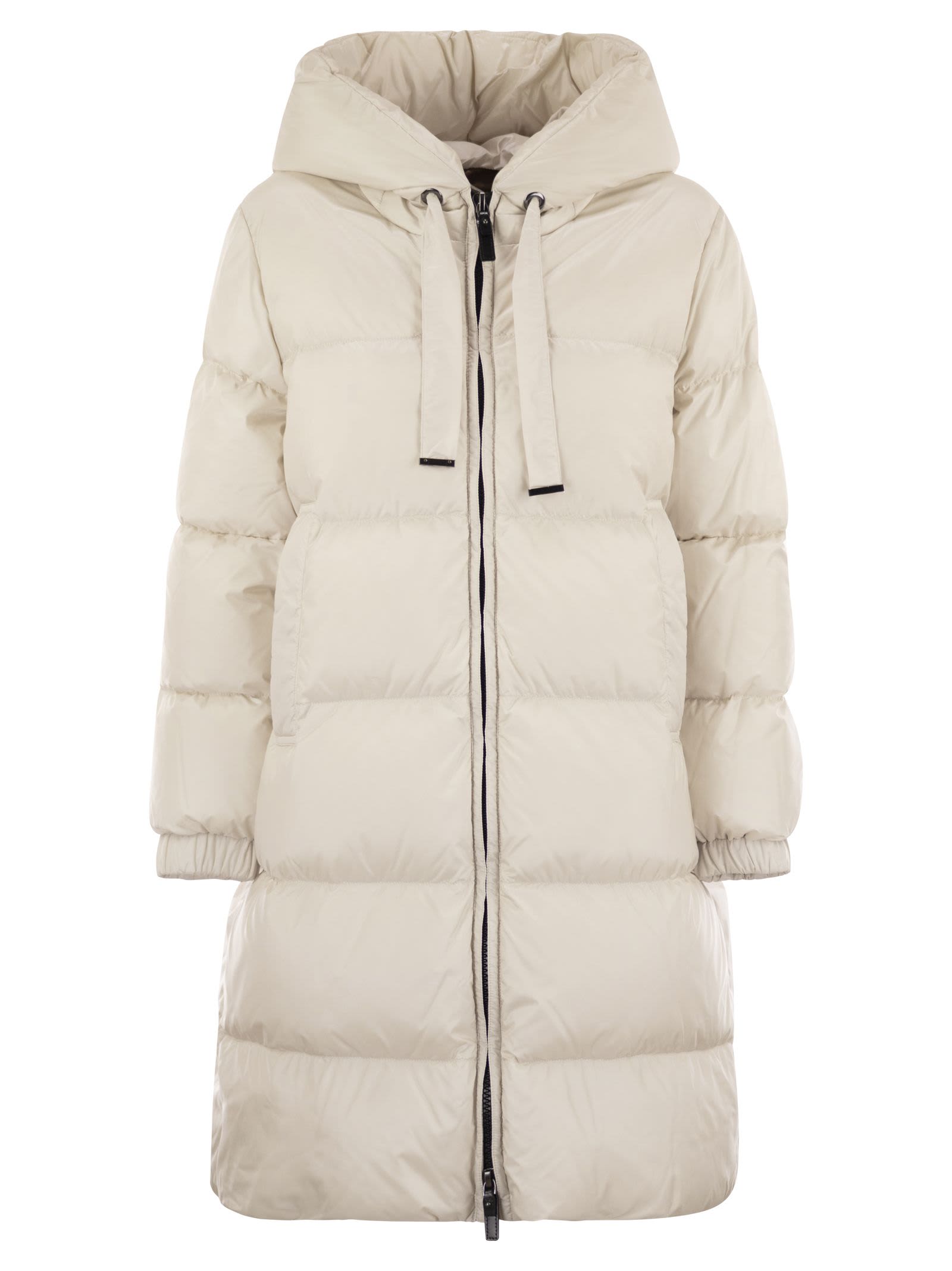 Seig - Long Down Jacket In Water-repellent Fabric