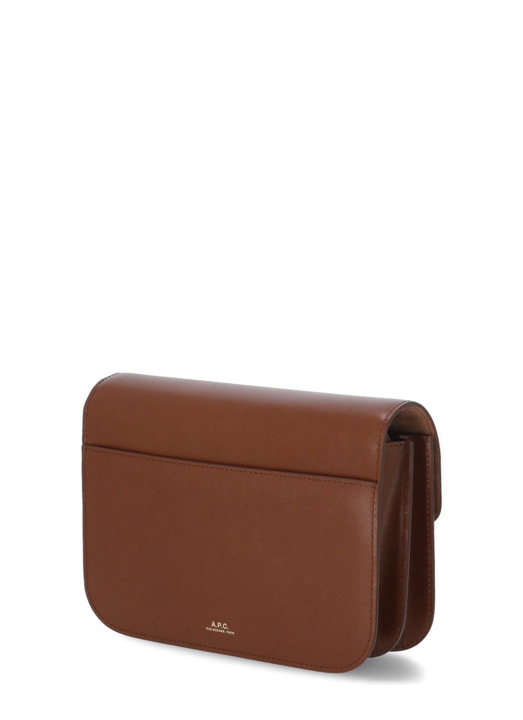 Apc A.p.c. Astra Leather Small Bag In Noisette