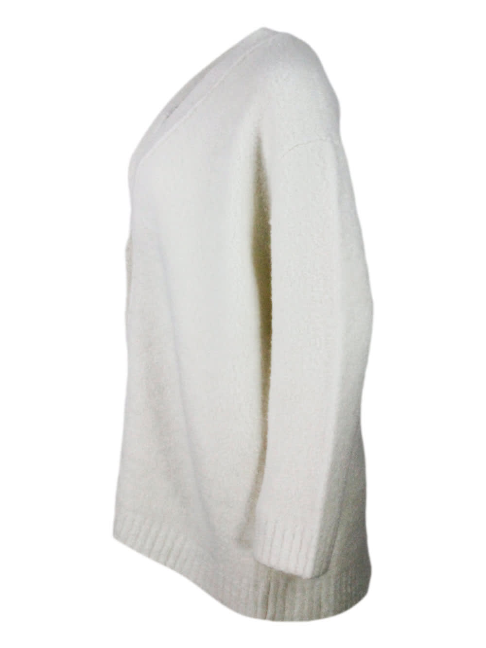 Shop Fabiana Filippi Sweater In Cream