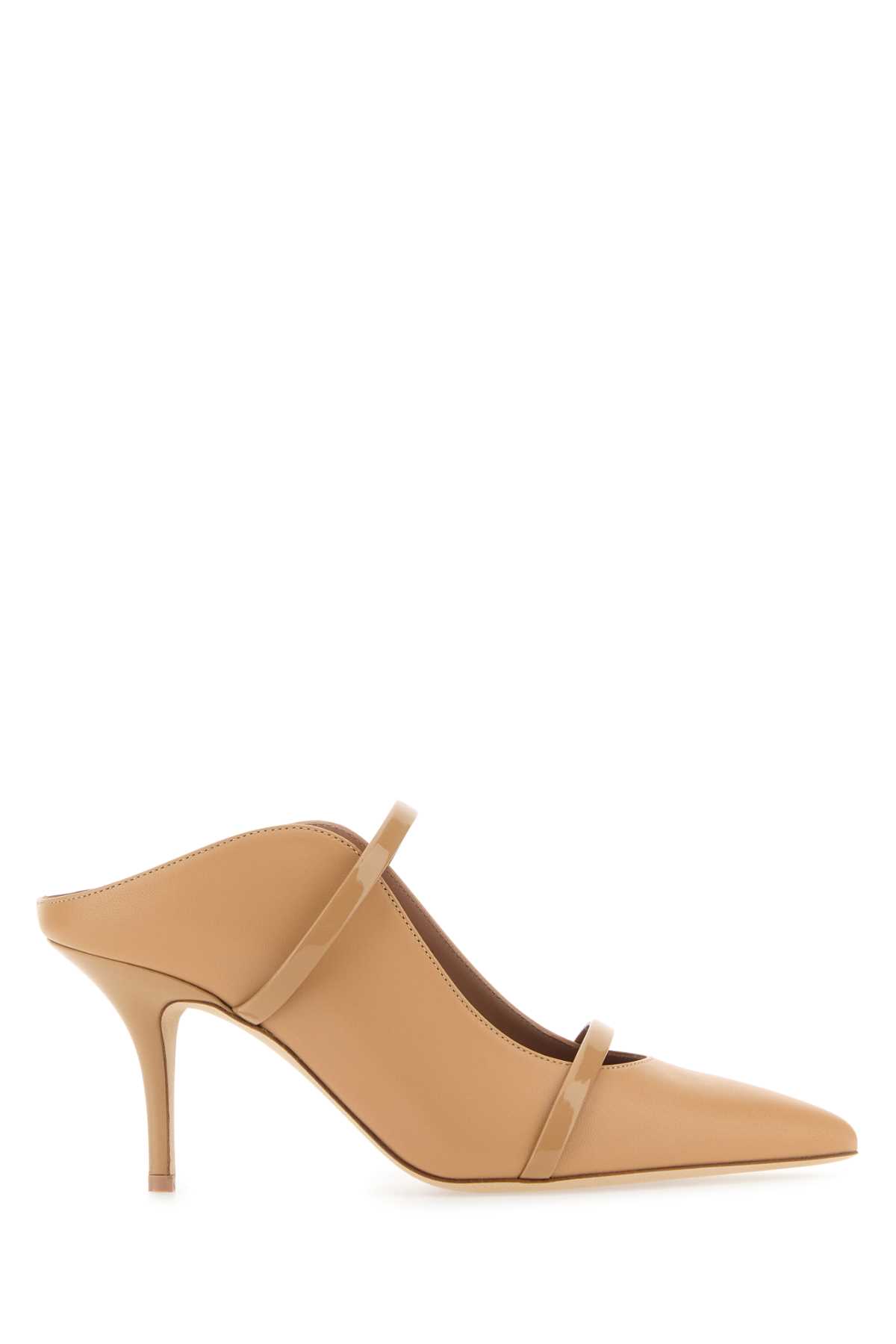 Beige Leather Maureen 70 Pumps