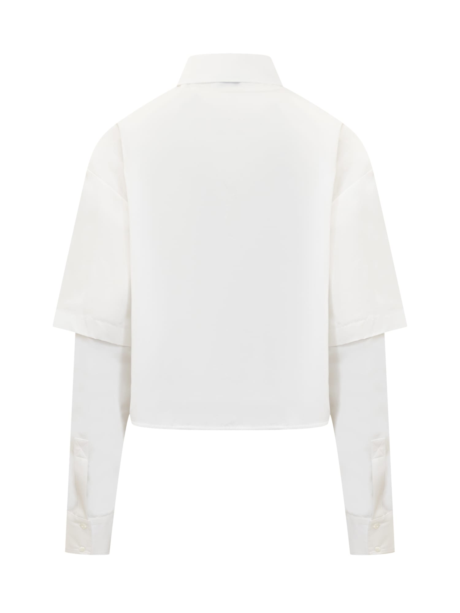 Off-white Poplin Bookish Baseball Shirt In White