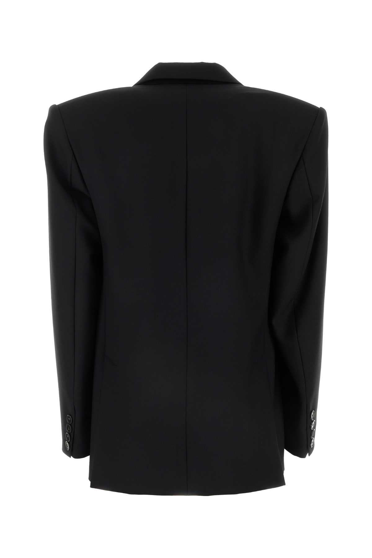 Shop Stella Mccartney Black Wool Blazer