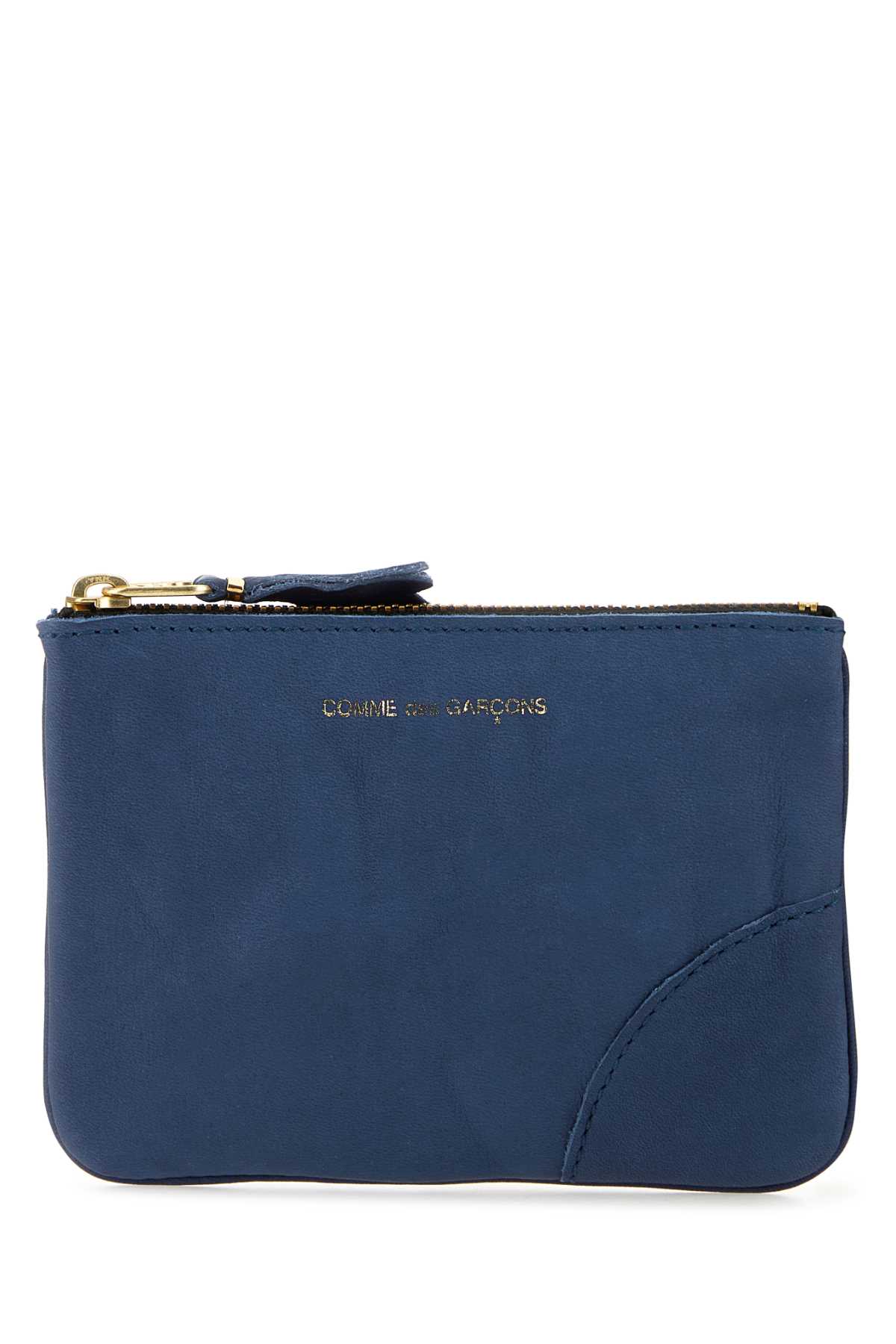 Comme des Garçons Blue Leather Pouch