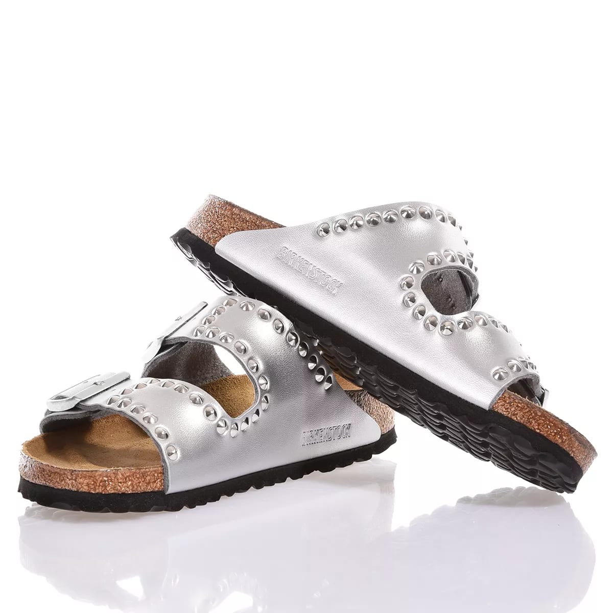 MIMANERA BIRKENSTOCK ARIZONA SILVER STUDS 