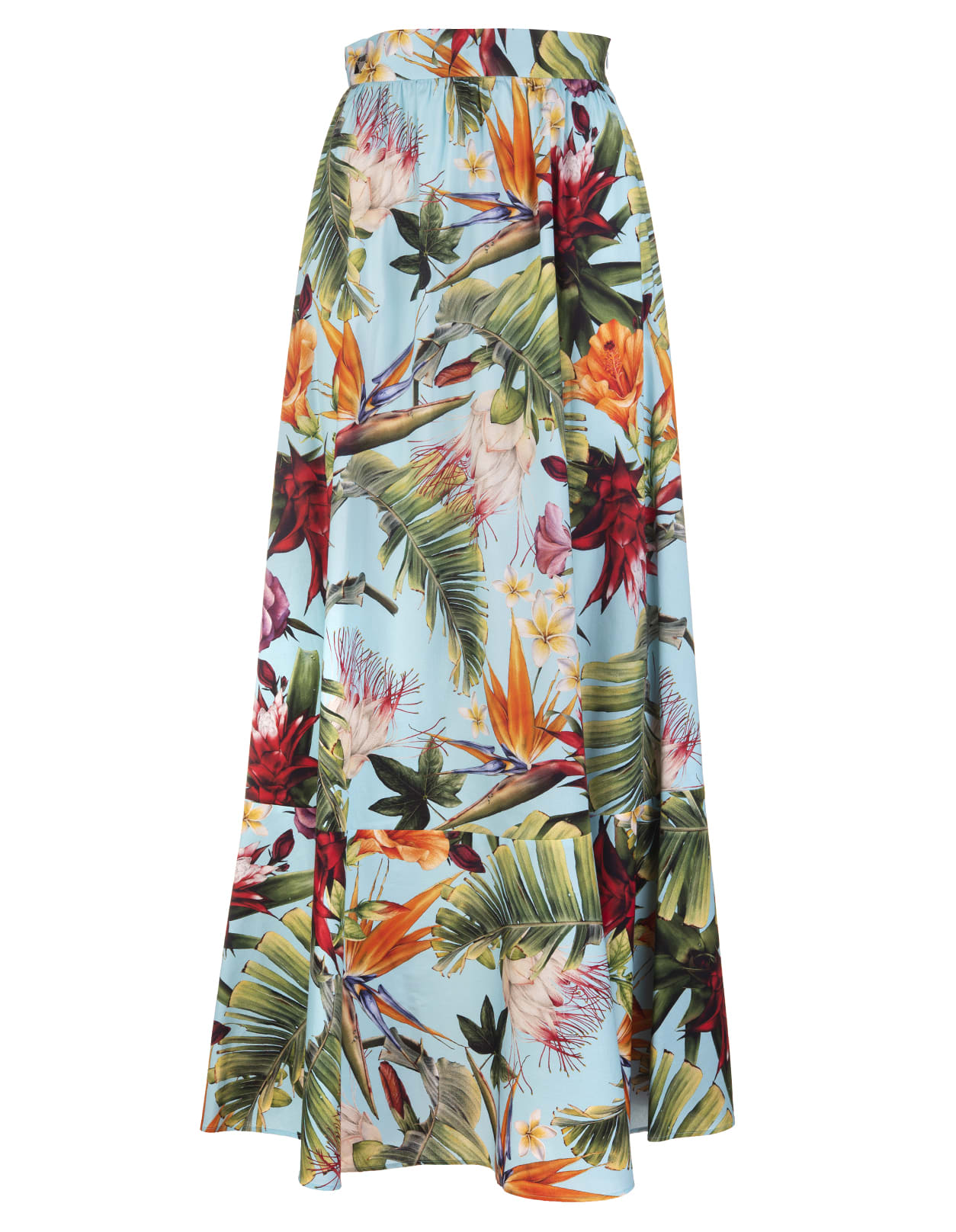 Philipp Plein Long Flared Skirt With Floral Pattern