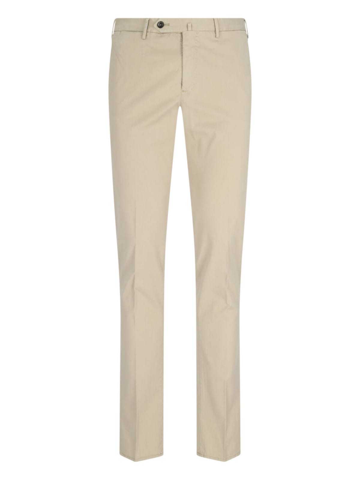 Pt Torino Epsilon Cotton Trousers In Beige