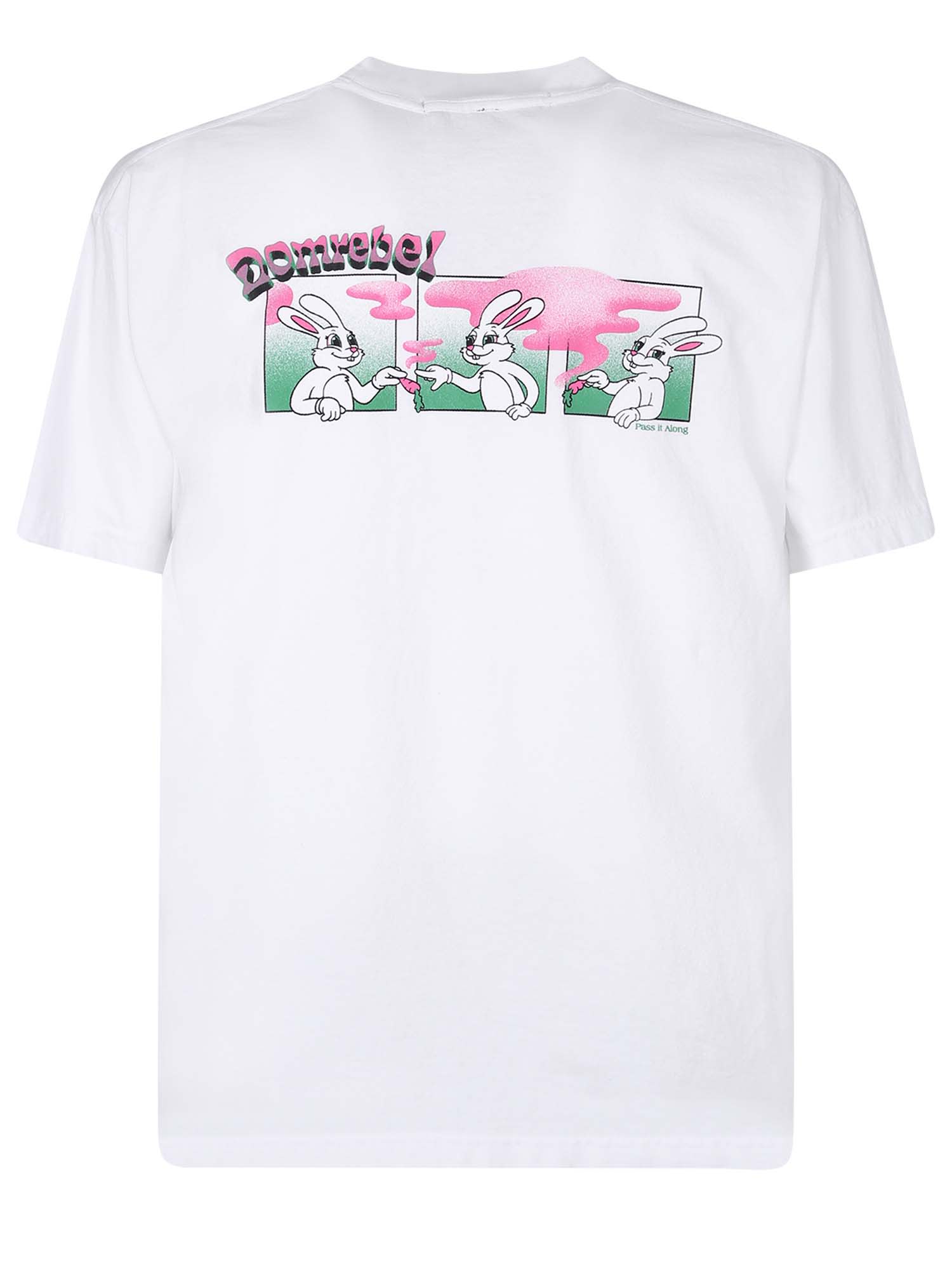 Shop Domrebel Printed T-shirt In White