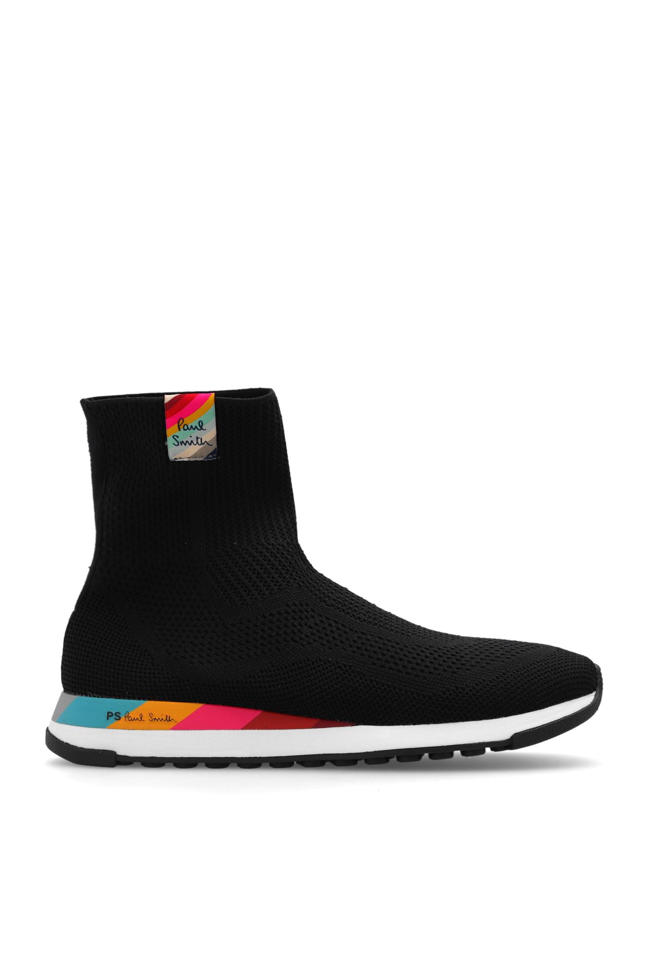 Shop Paul Smith Comet High-top Sneakers In Black