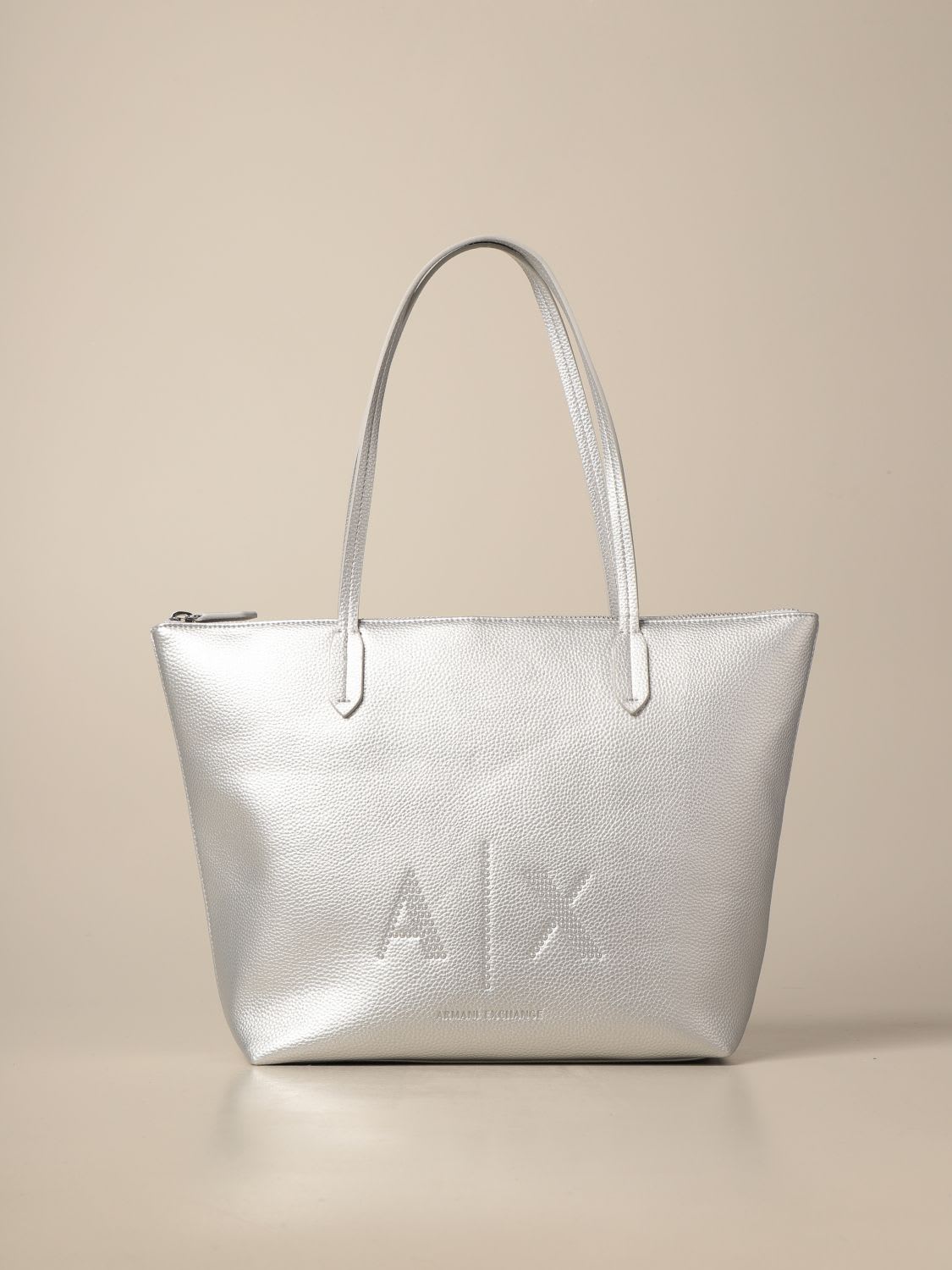 Armani Collezioni Armani Exchange Tote Bags Armani Exchange Shoulder Bag In Synthetic Textured Leather