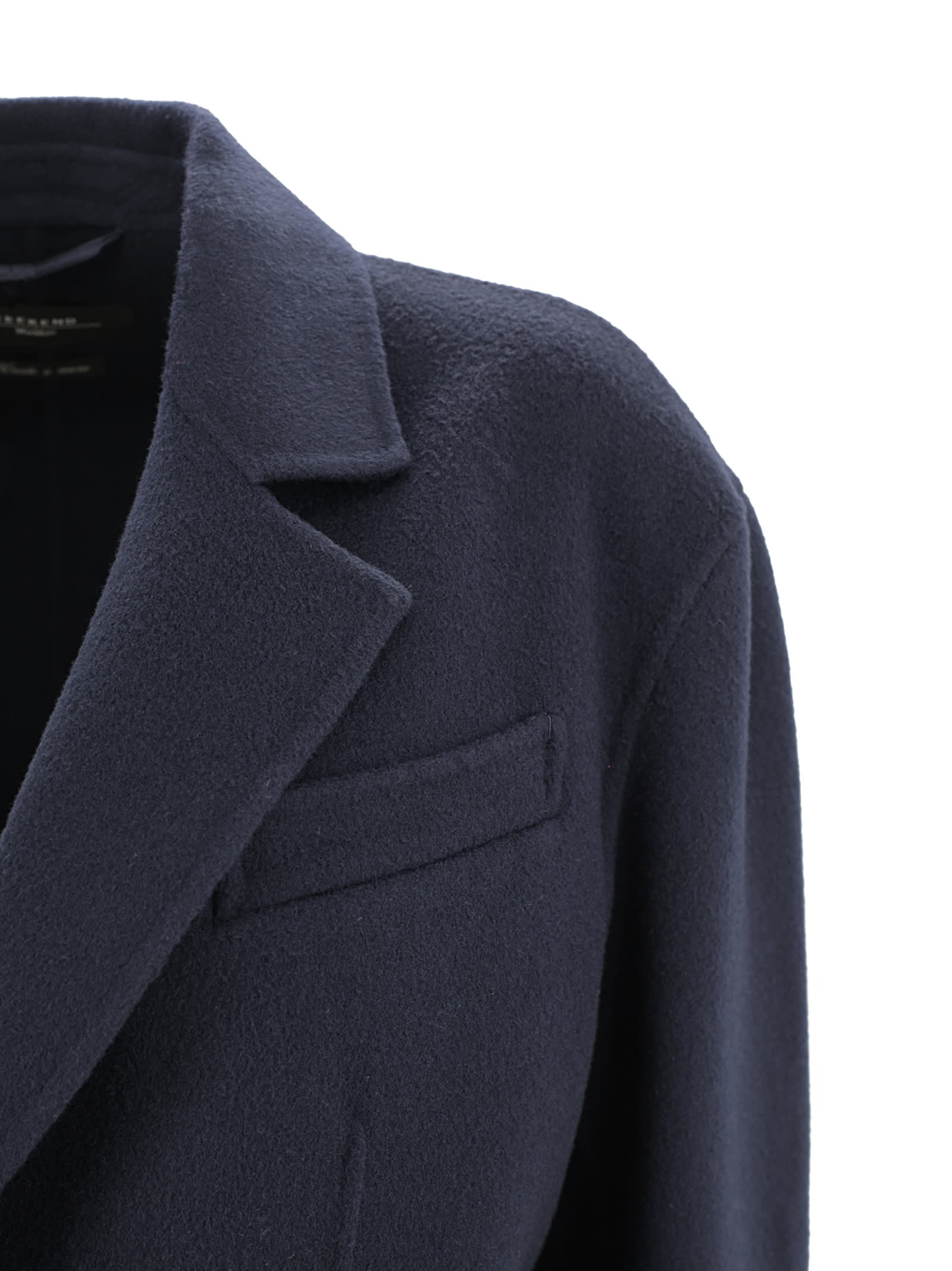 Shop Weekend Max Mara Wool-blend Gabardine Over Blazer In Blu