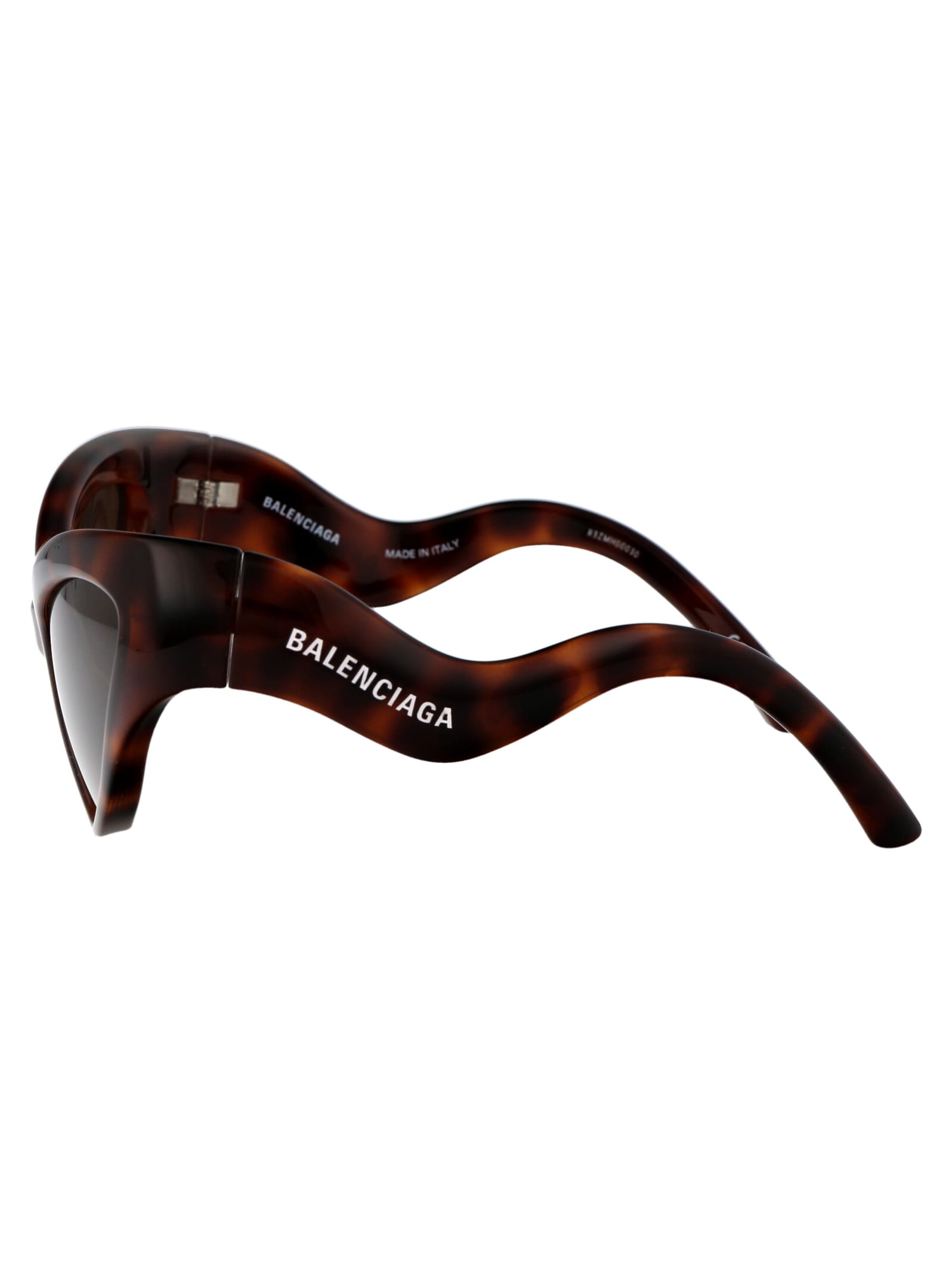 Balenciaga Acetate Havana Sunglasses In 002 Havana Havana Brown