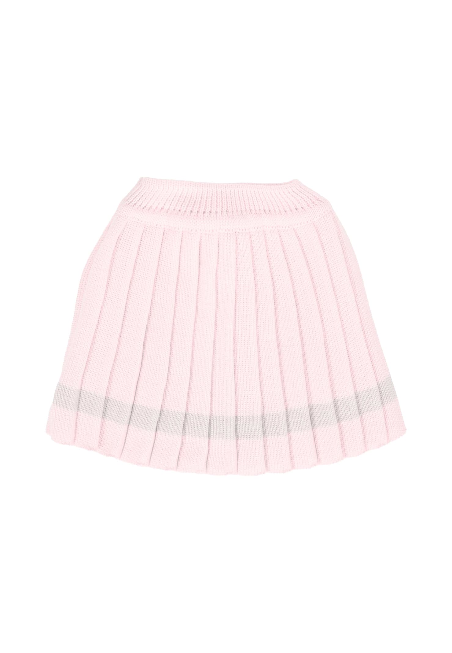 Little Bear Pink Skirt For Baby Girl In Pink
