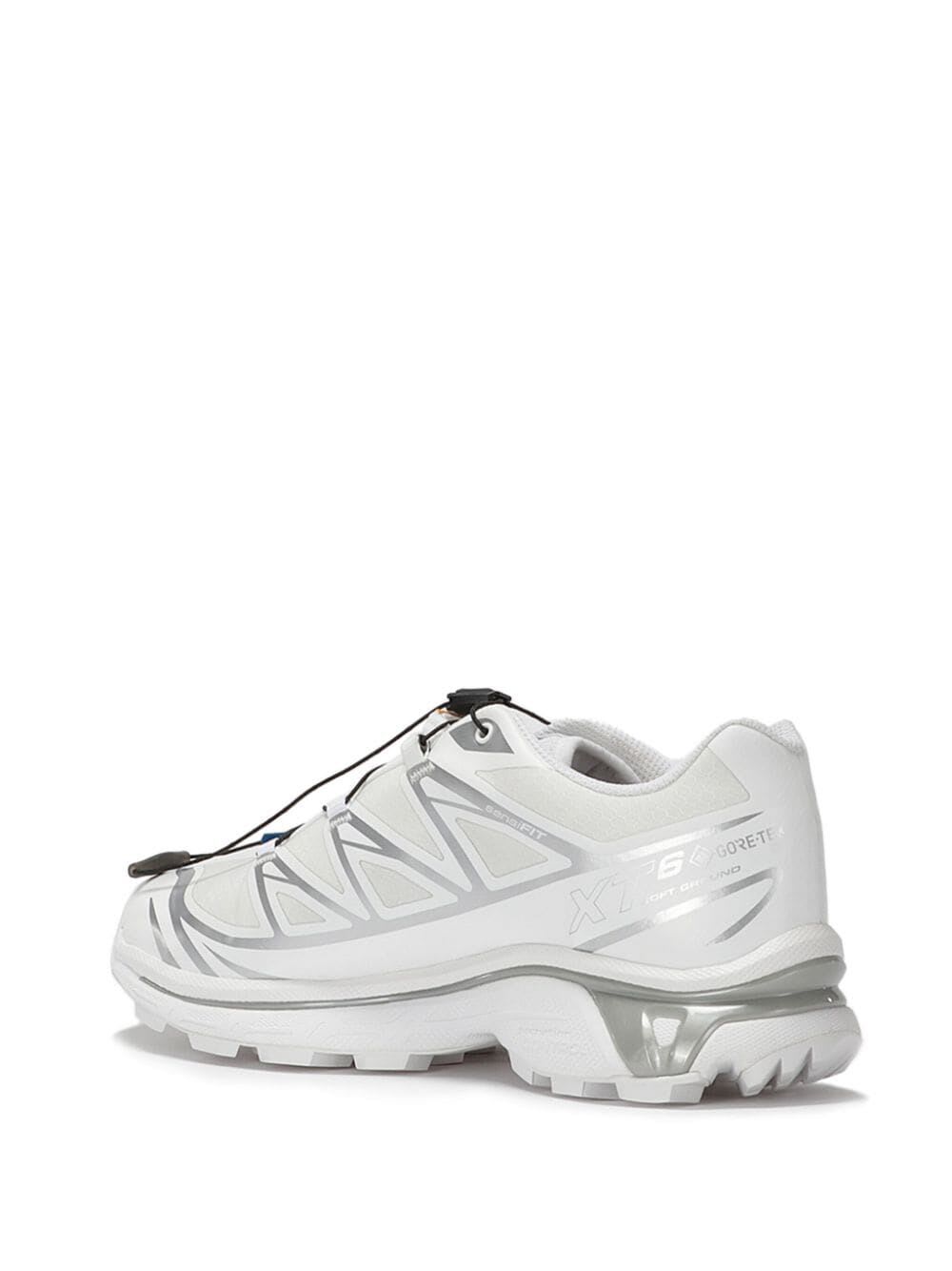 Shop Salomon Xt-6 Gtx Sneakers In White White Ftw Silver