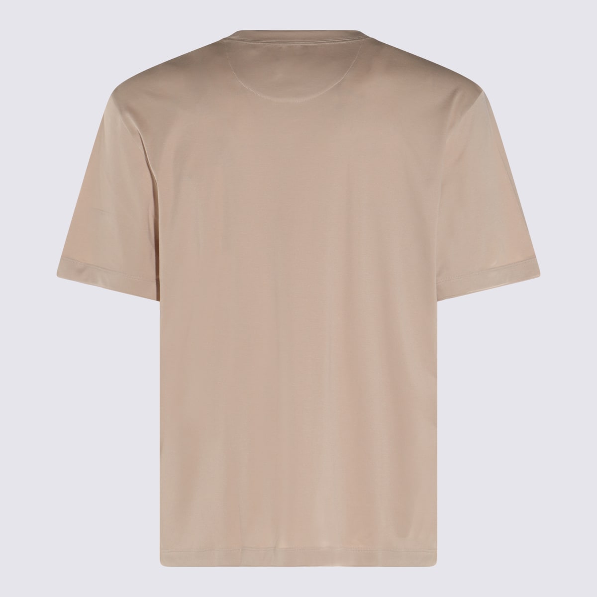Eleventy Camel Cotton Blend T-shirt