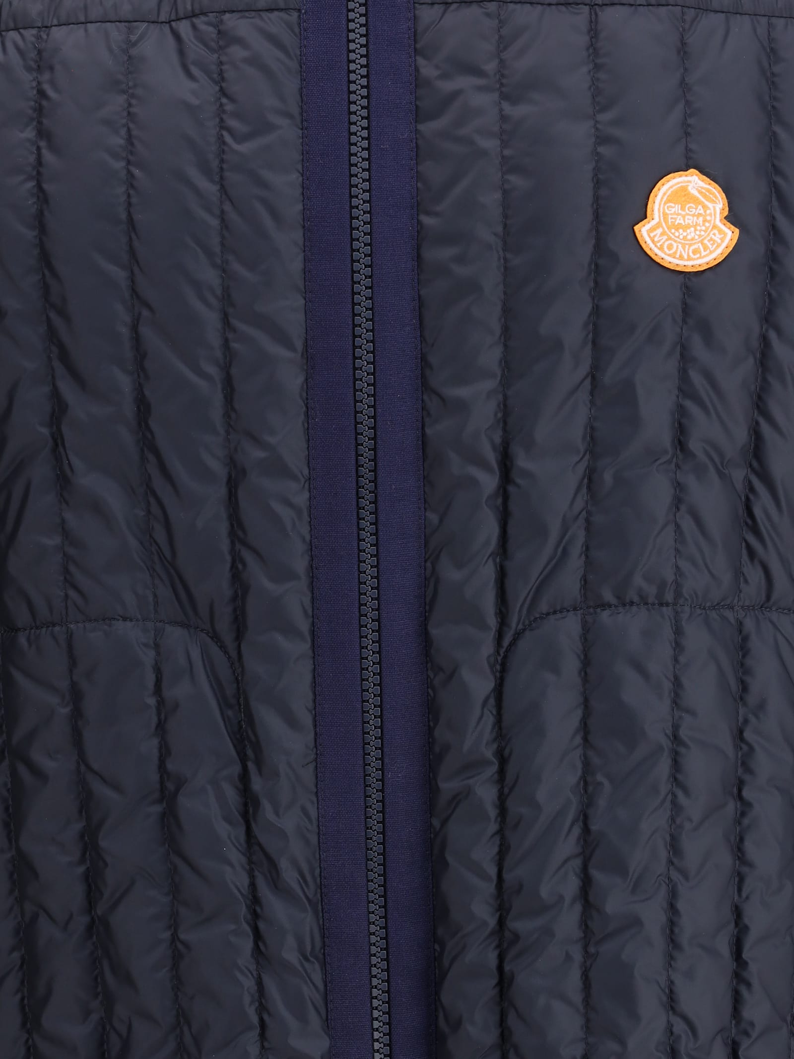 Moncler Genius X Gilga Farm By Donald Glover Tangerine Down Vest In Blue