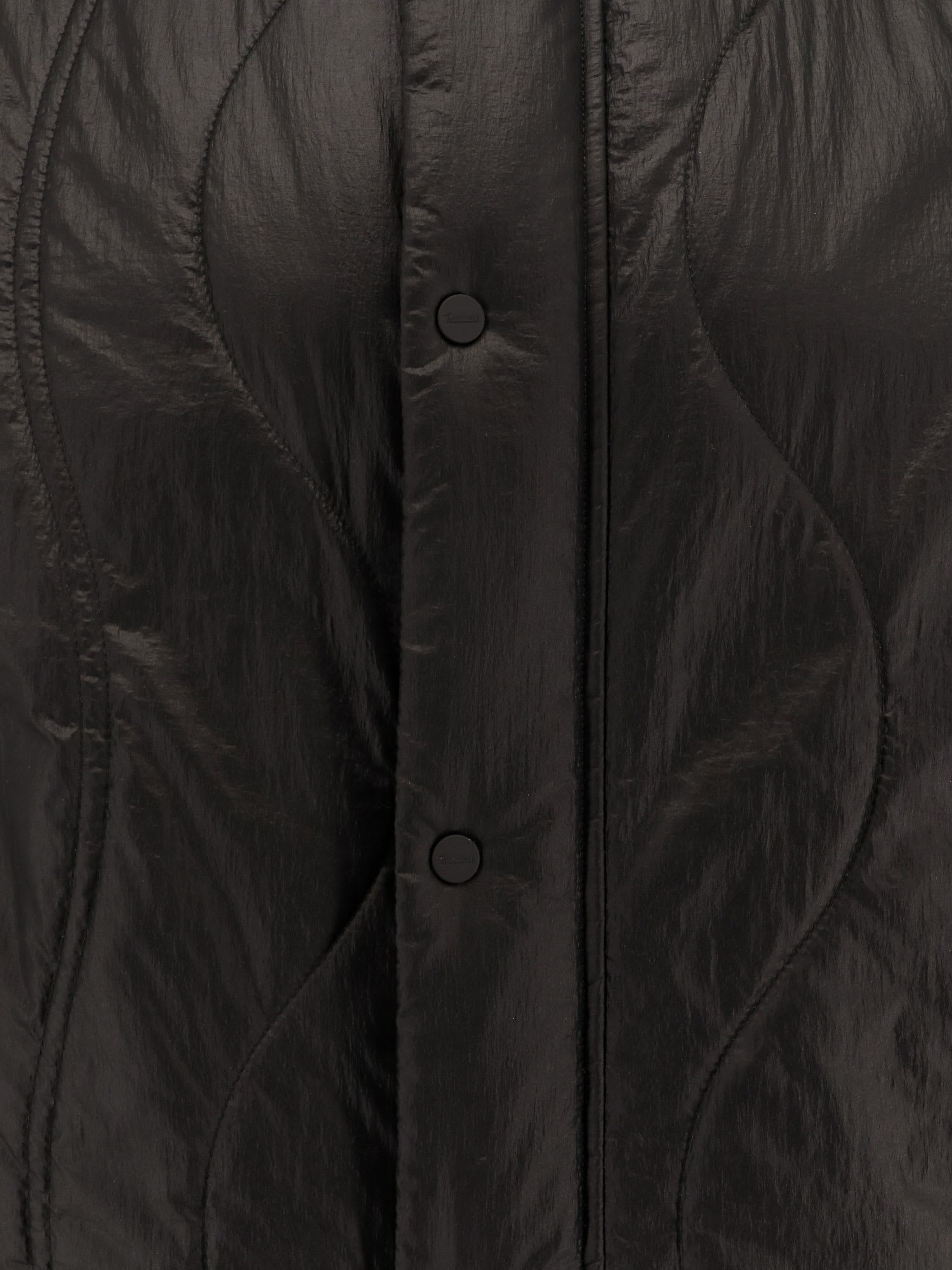 Shop Herno Laminar Laminar Padded And Quilted Sleeveless Jacket In Black