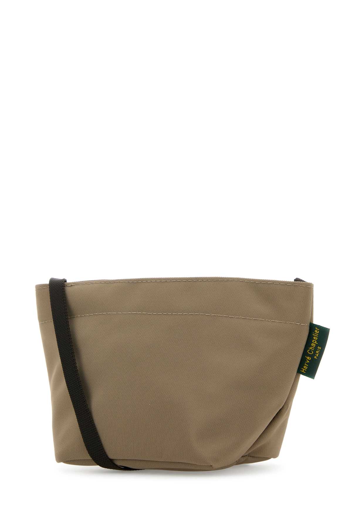 Herve Chapelier Cappuccino Canvas Crossbody Bag In Brown