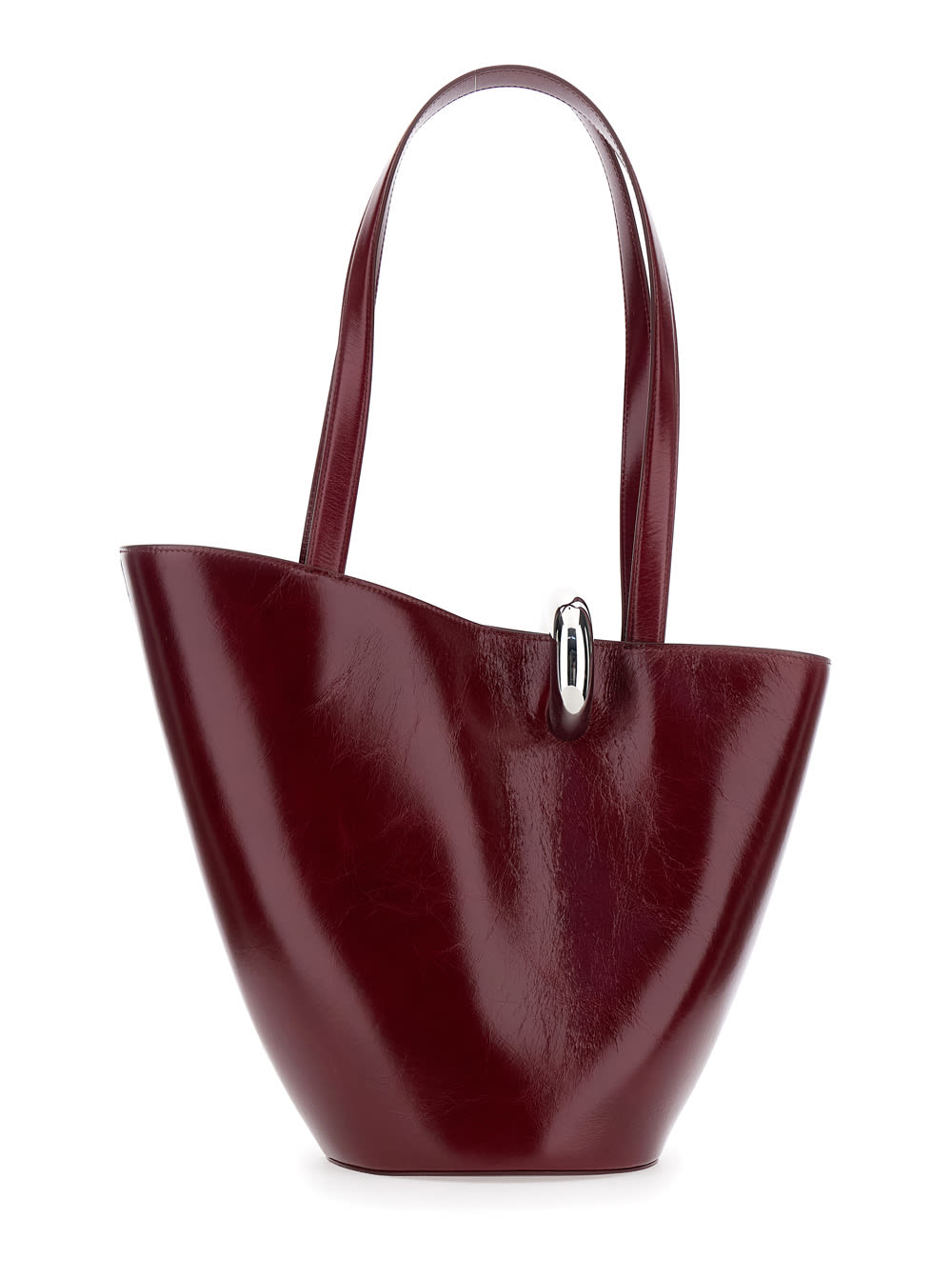 Jacquemus Le Bambola Moyen Embellished Crinkled-leather Bag In Multi
